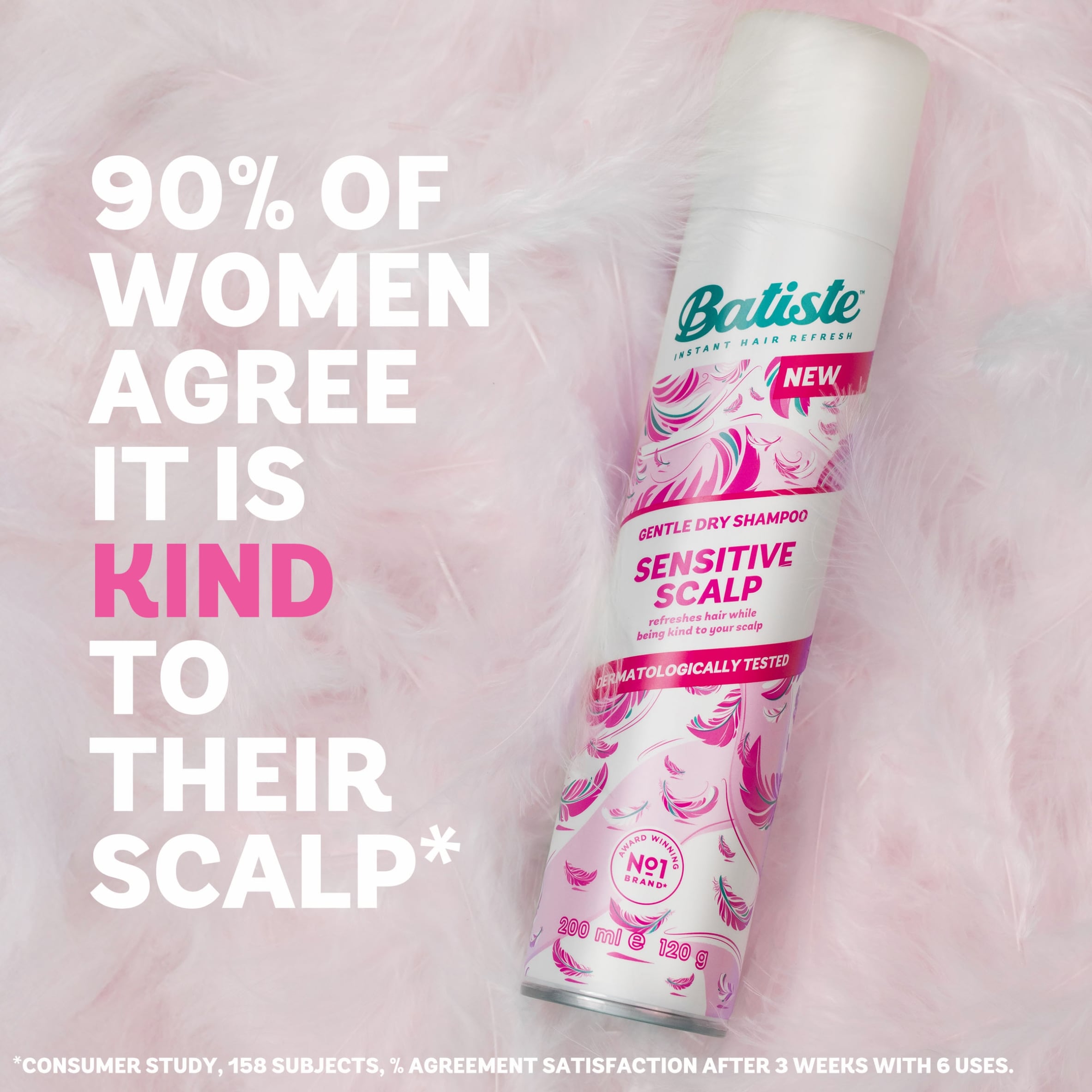 Batiste Sensitive Scalp Dry Shampoo 200ml thumbnail 3