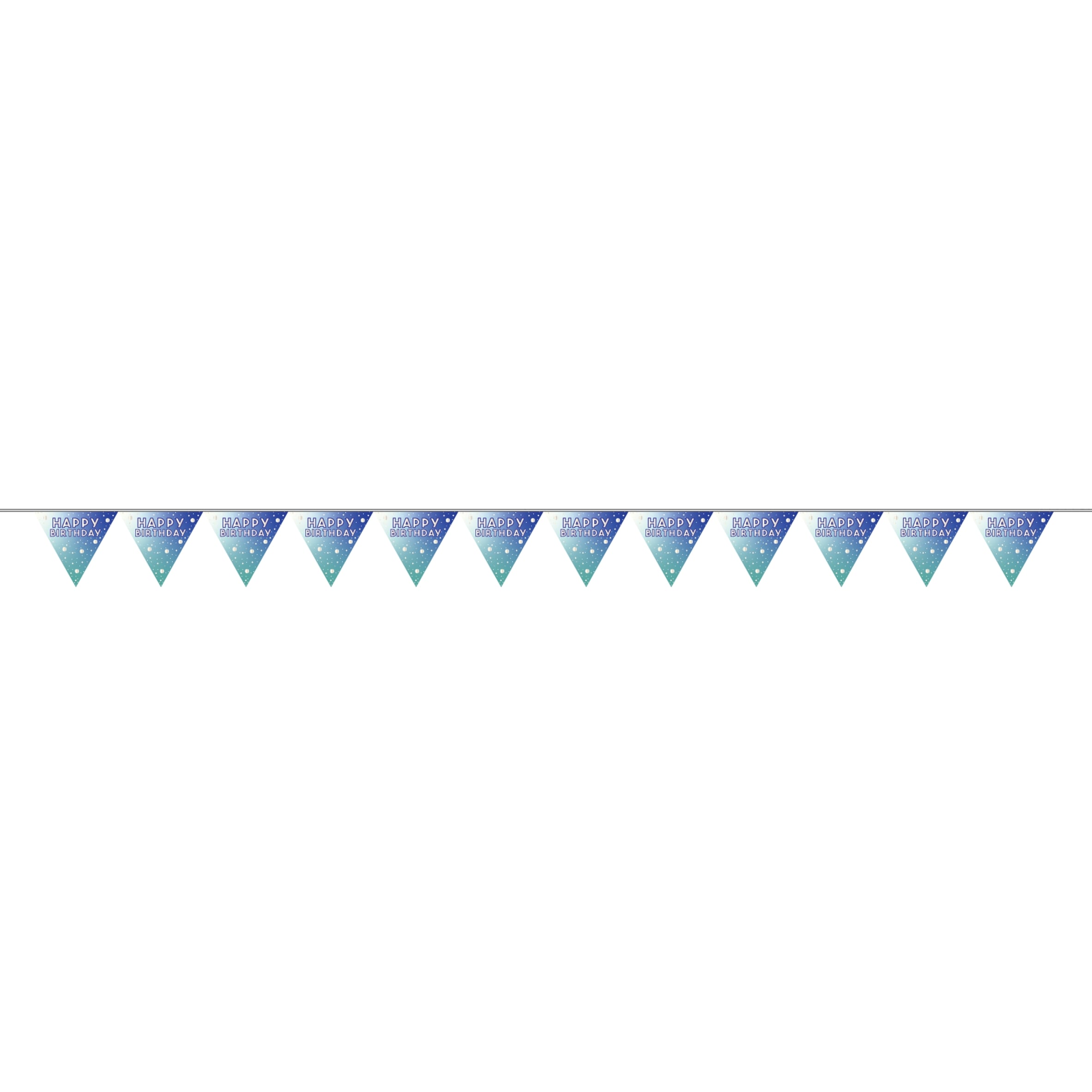 Tesco  Blue Happy Birthday Bunting 4m