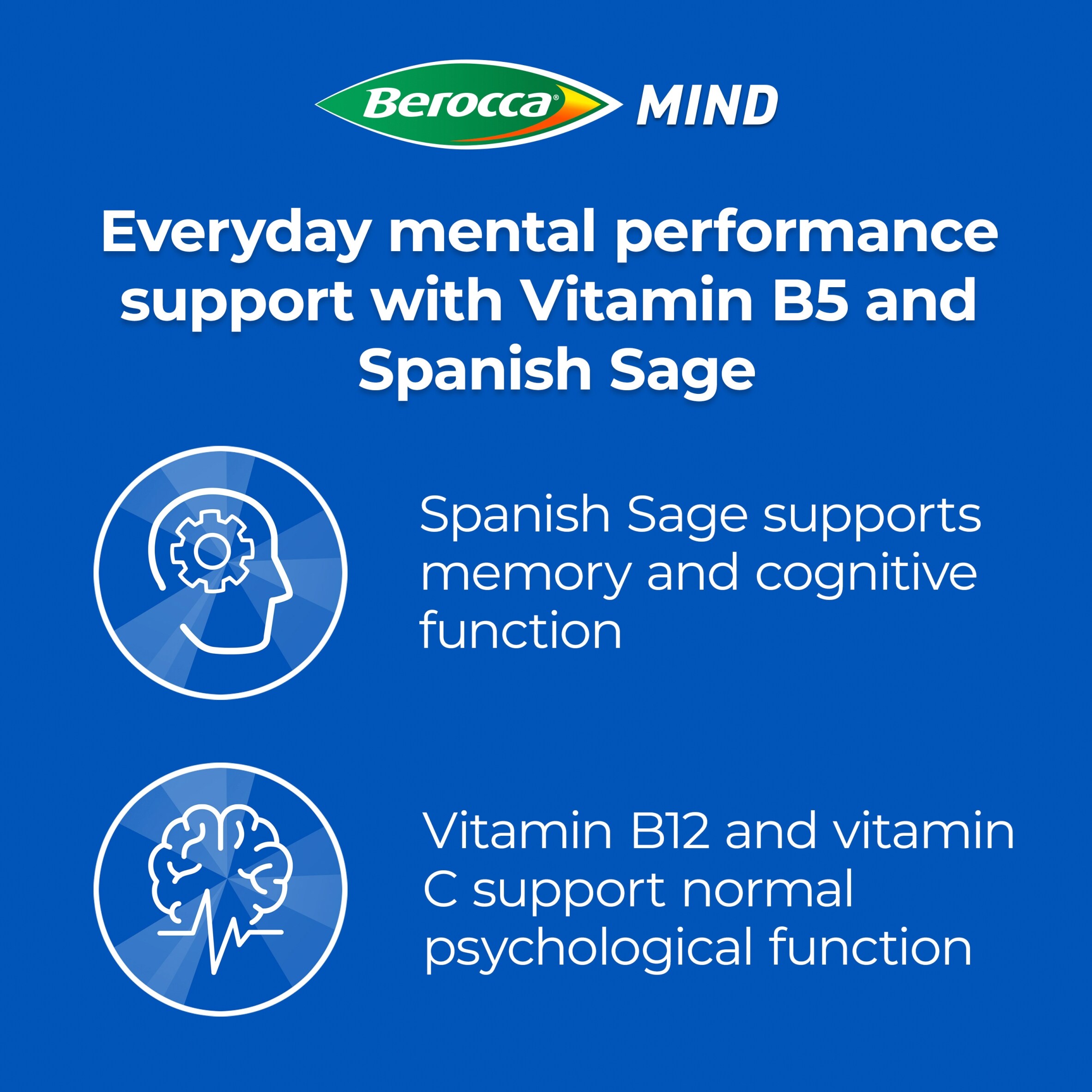 Berocca Mind Berry Flavour 15 Effervescent Tablets thumbnail 5