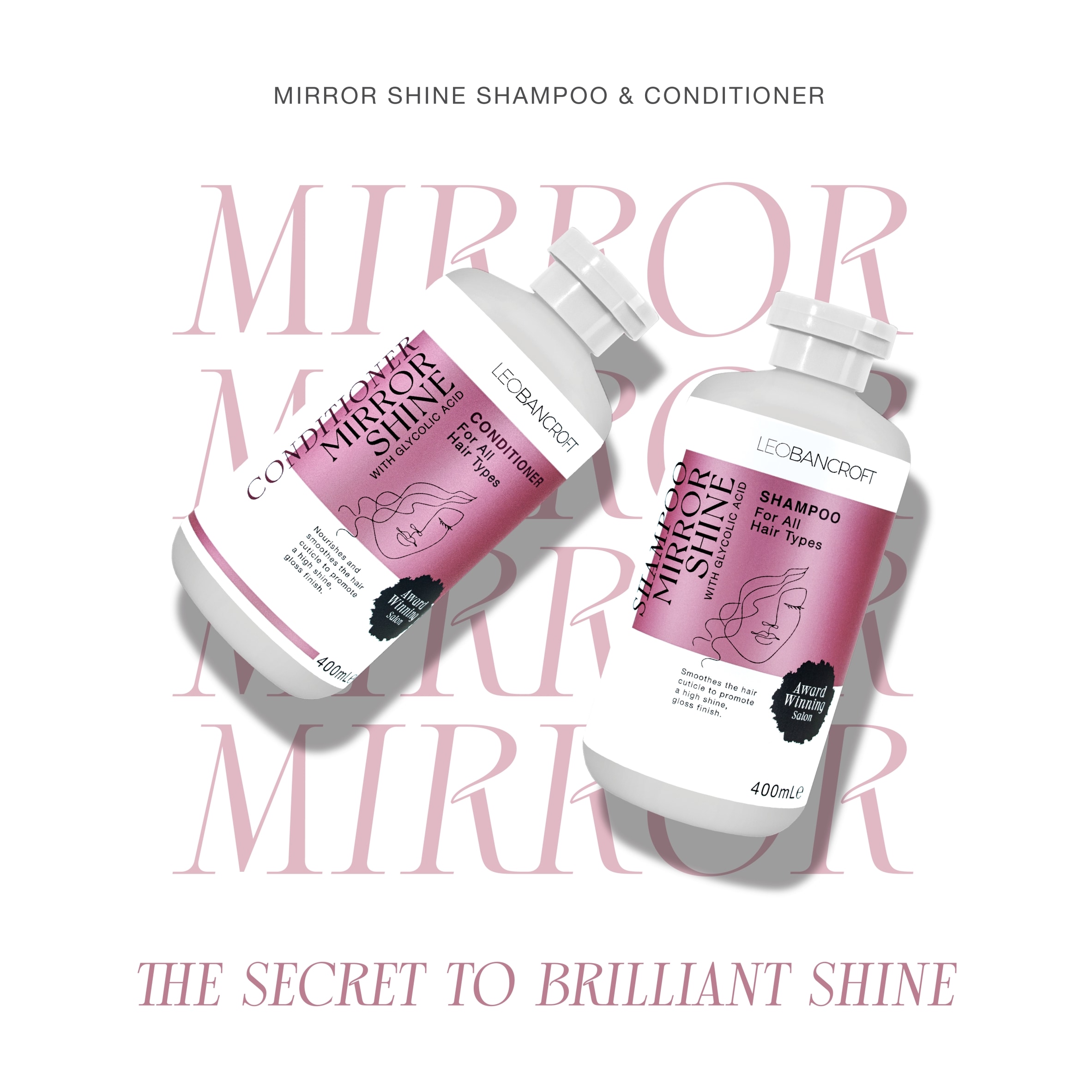 LEO BANCROFT SHAMPOO MIRROR SHINE WITH GLYCOLIC ACID 400ml thumbnail 2