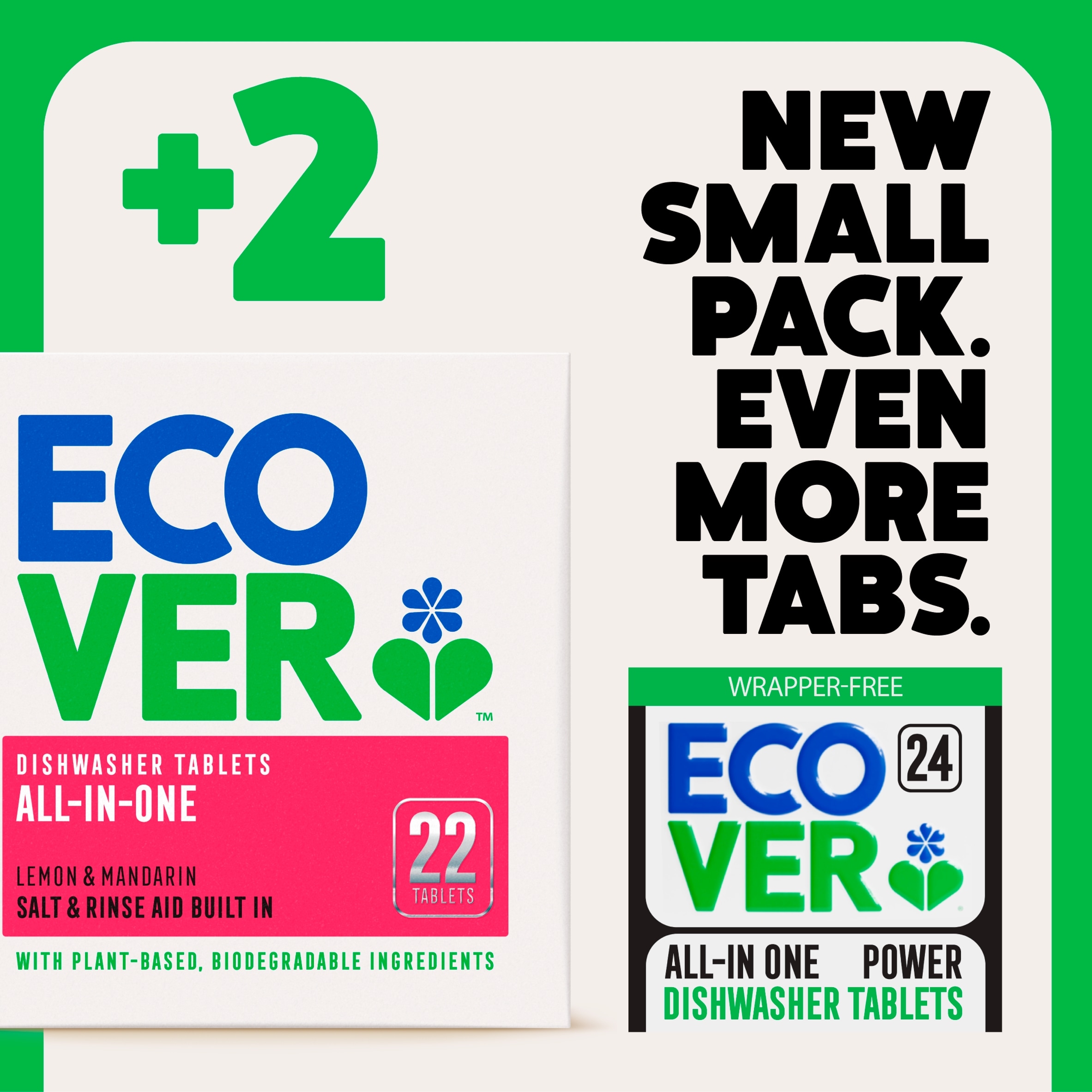  Ecover All-in-One Power Dishwasher Tablets x24 0.42kg thumbnail 3