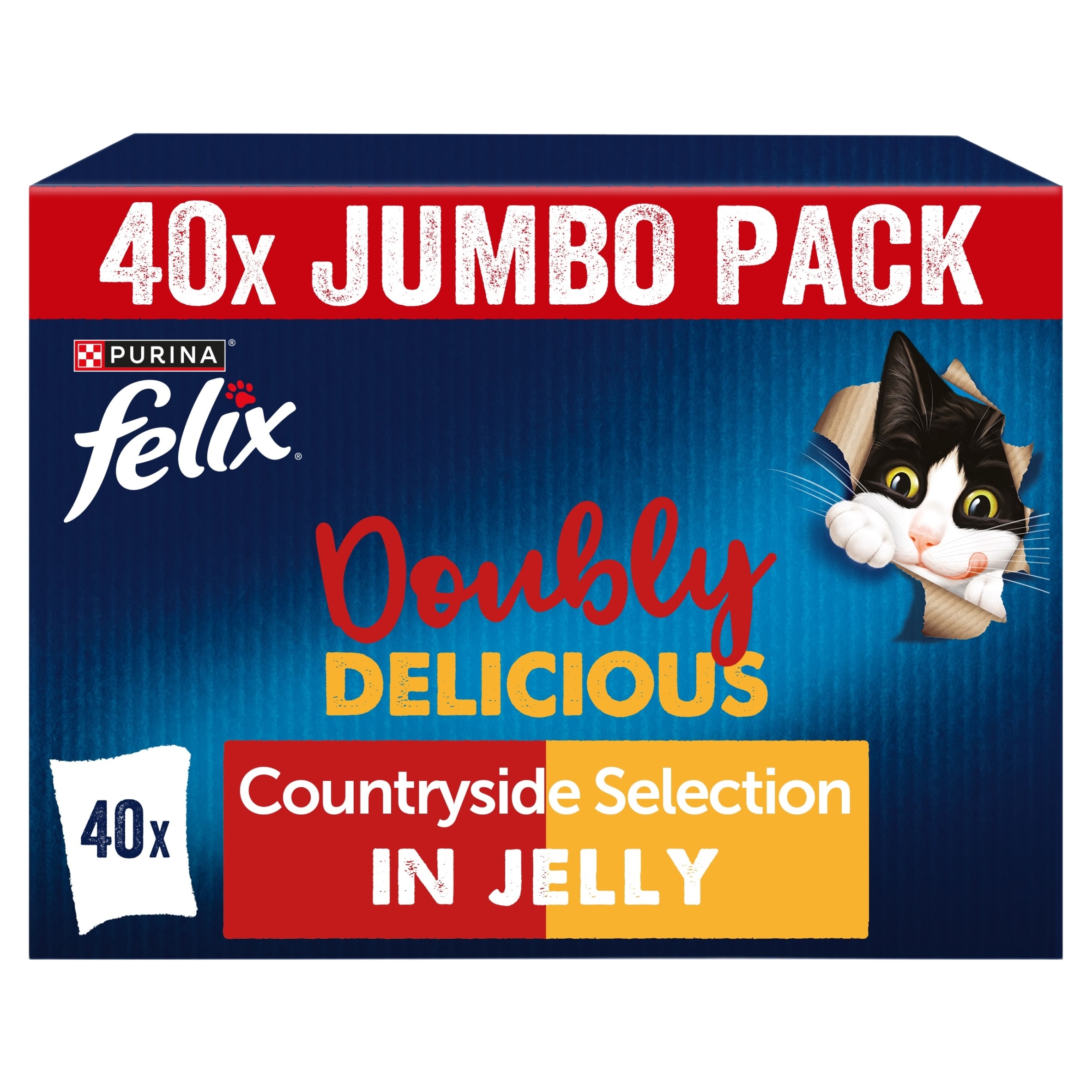Felix Doubly Delicious Meat Selection in Jelly Wet Cat Food