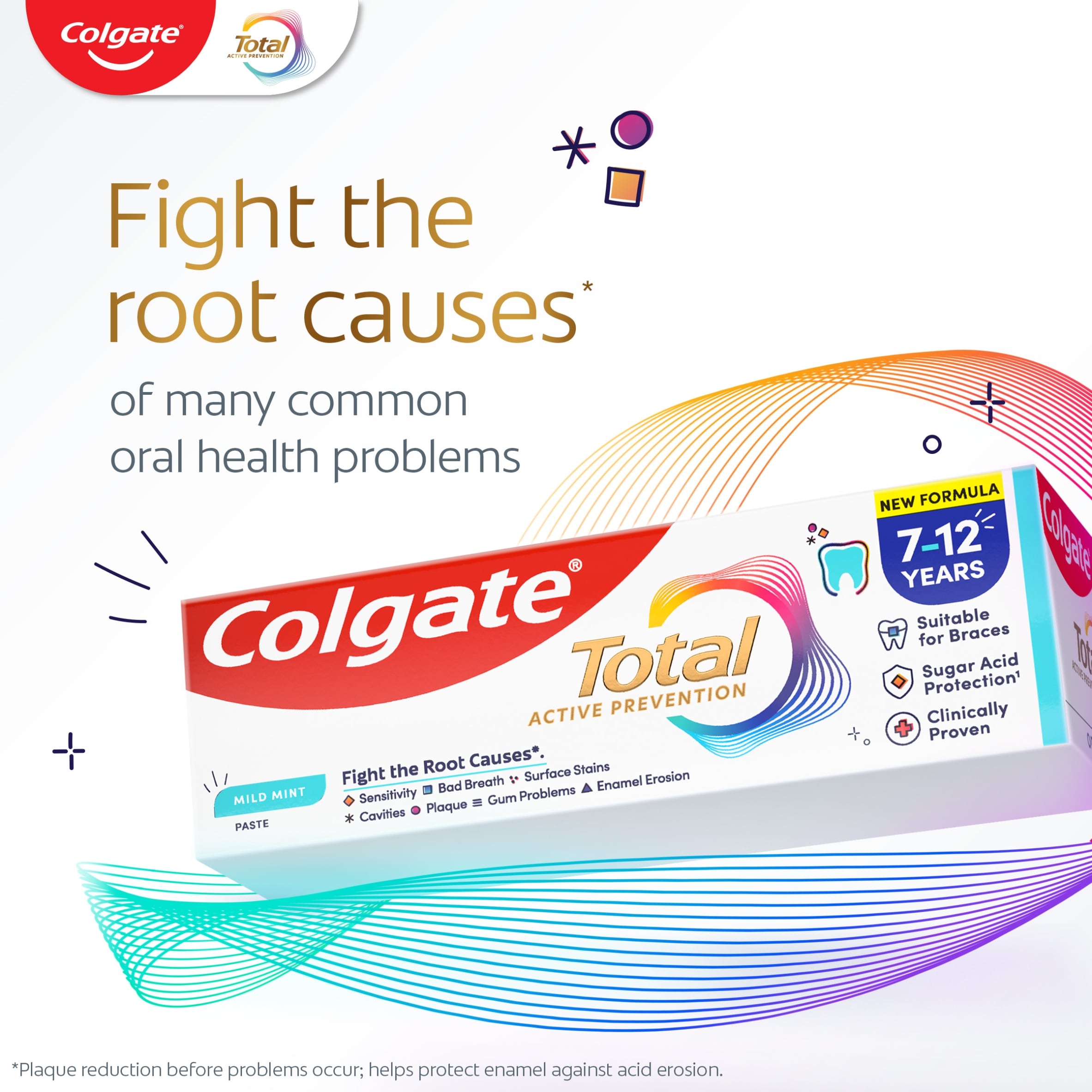Colgate Total Active Prevention 7-12 Years Mild Mint Toothpaste 50ml  thumbnail 2