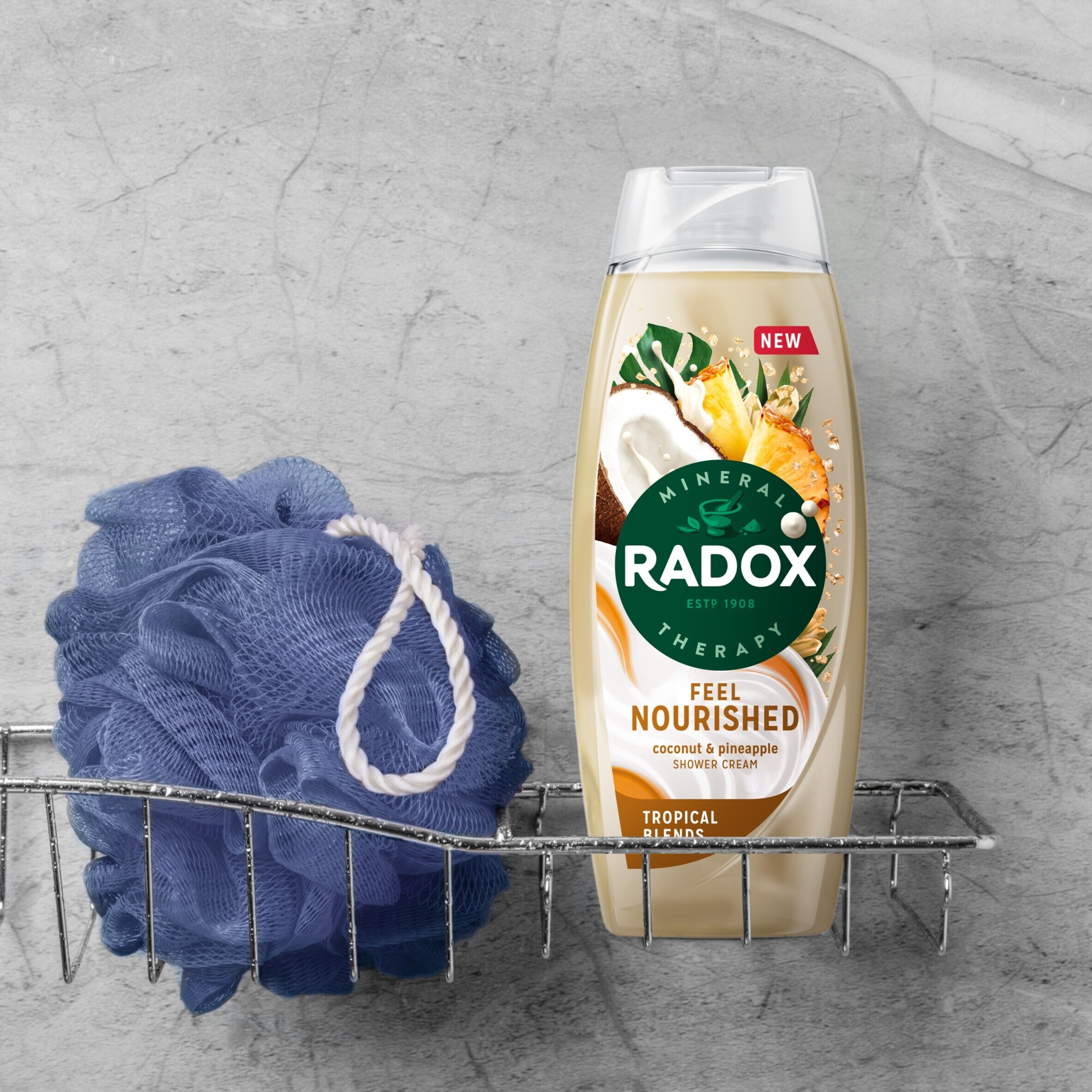 Radox Coconut & Pineapple Feel Nourished Tropical Blends Shower Gel Body Wash 450ml thumbnail 2