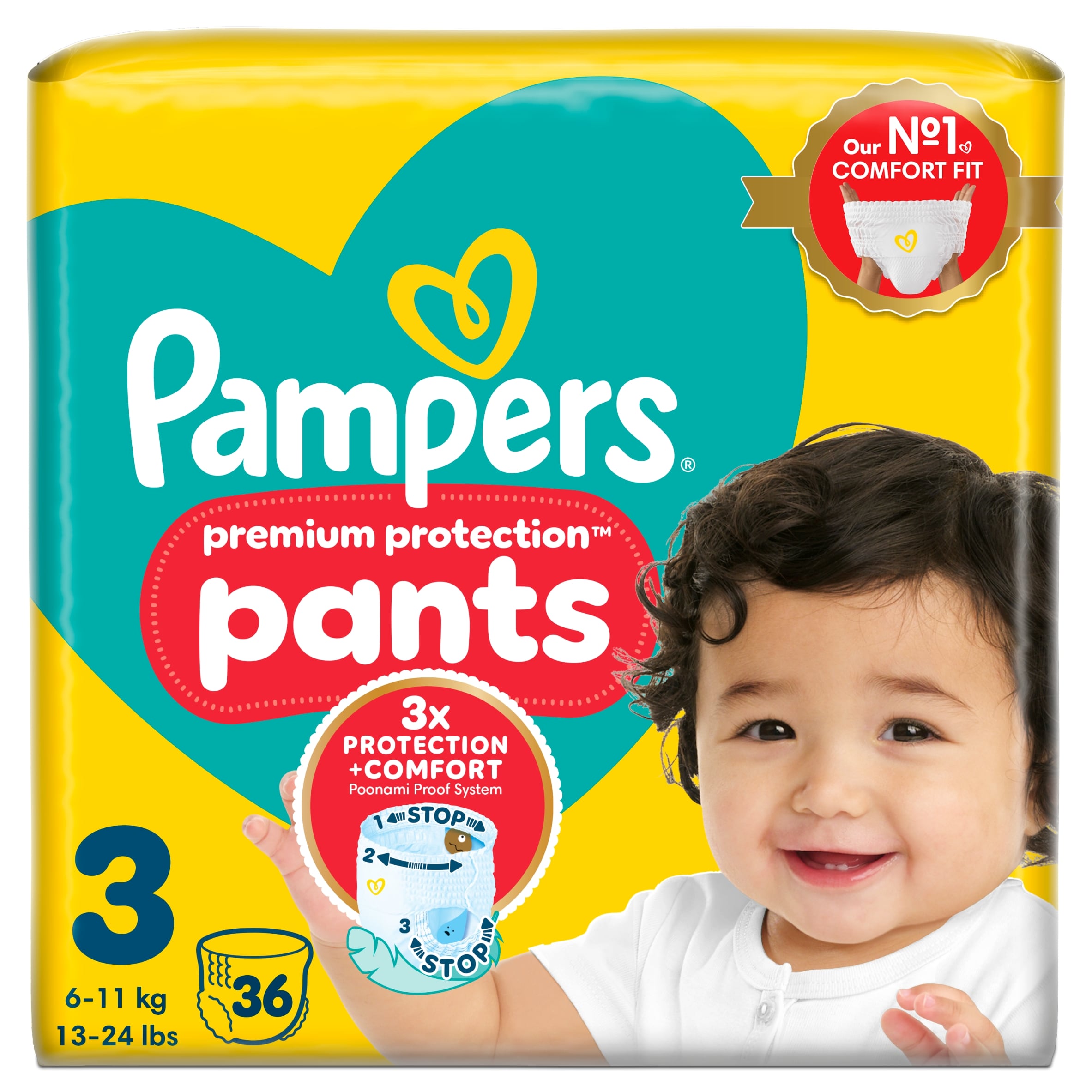 Pampers New Baby Nappy Pants Size 3 Essential