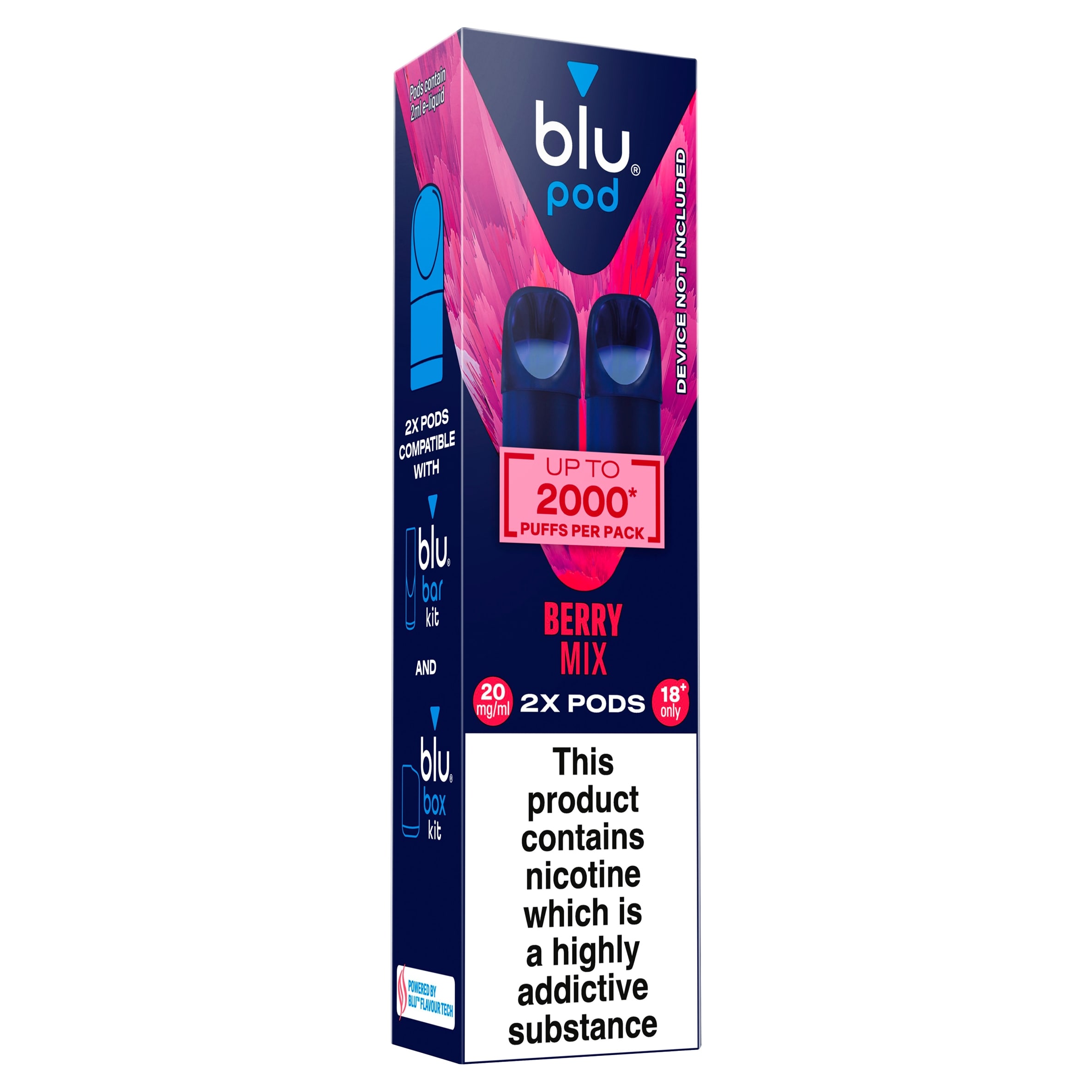 blu Pod Berry Mix 20mg/ml 2x 2ml thumbnail 2