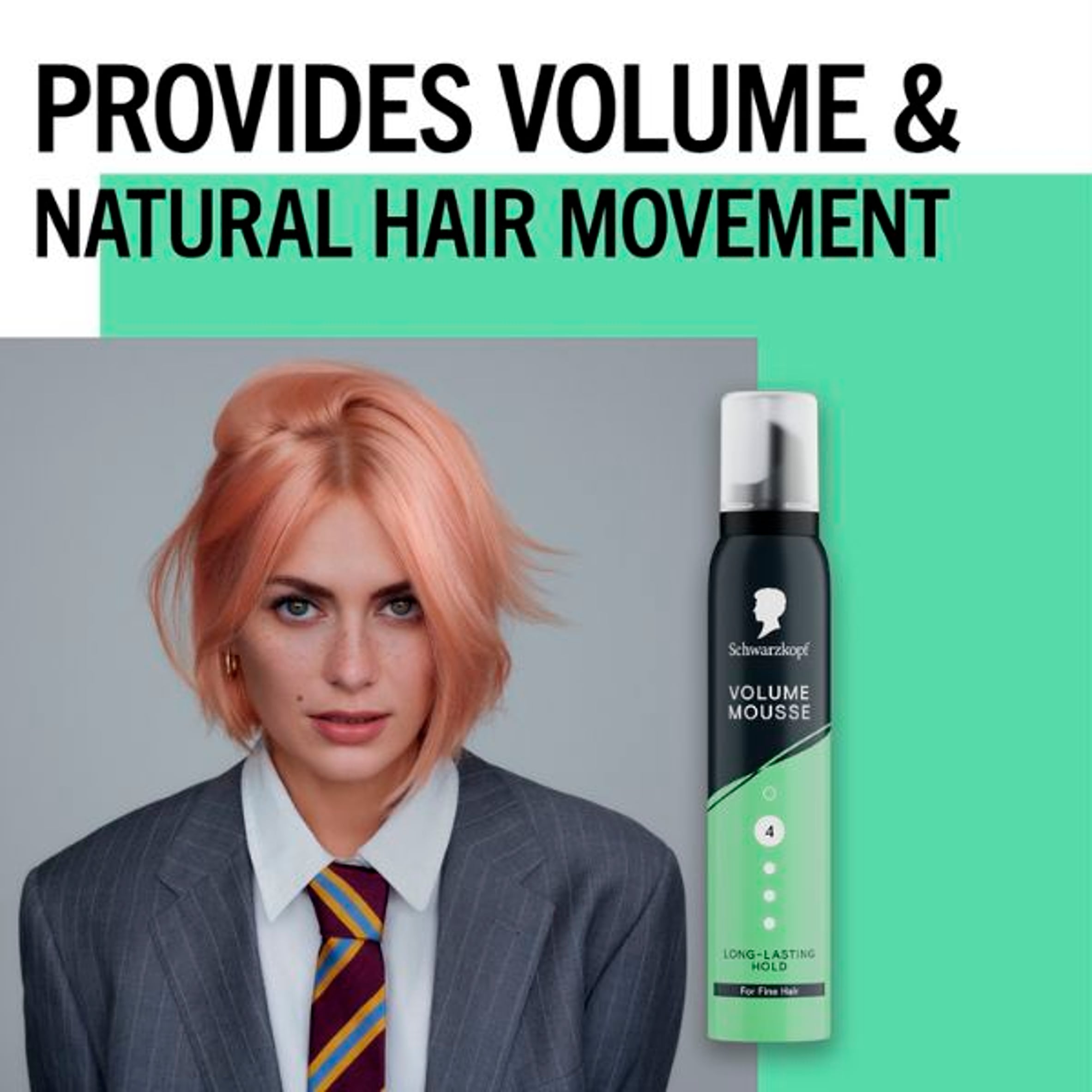 Schwarzkopf Volume Mousse For Fine Hair 200ml thumbnail 2