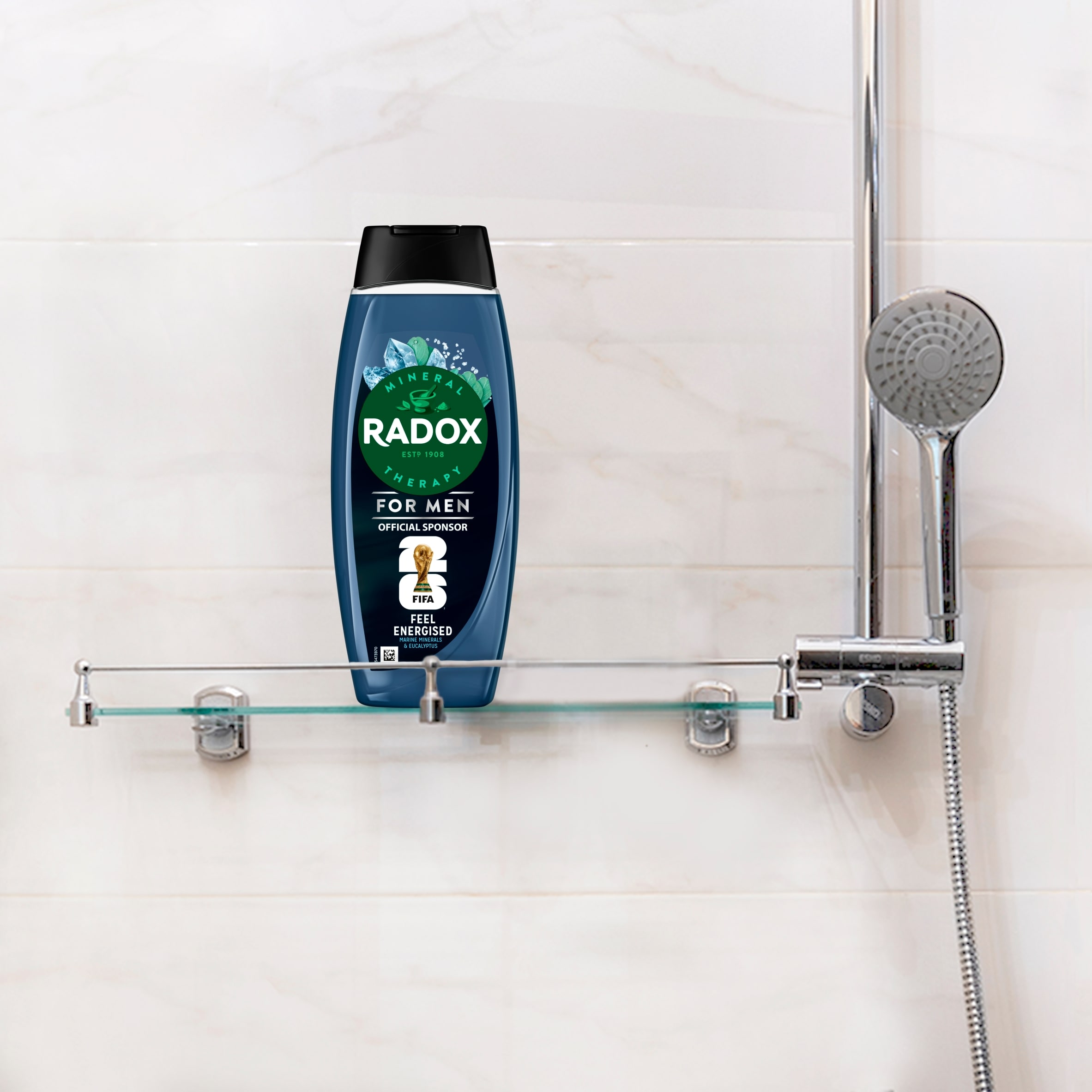 Radox For Men Feel Energised 2in1 Shower Gel & Shampoo 450ml thumbnail 4