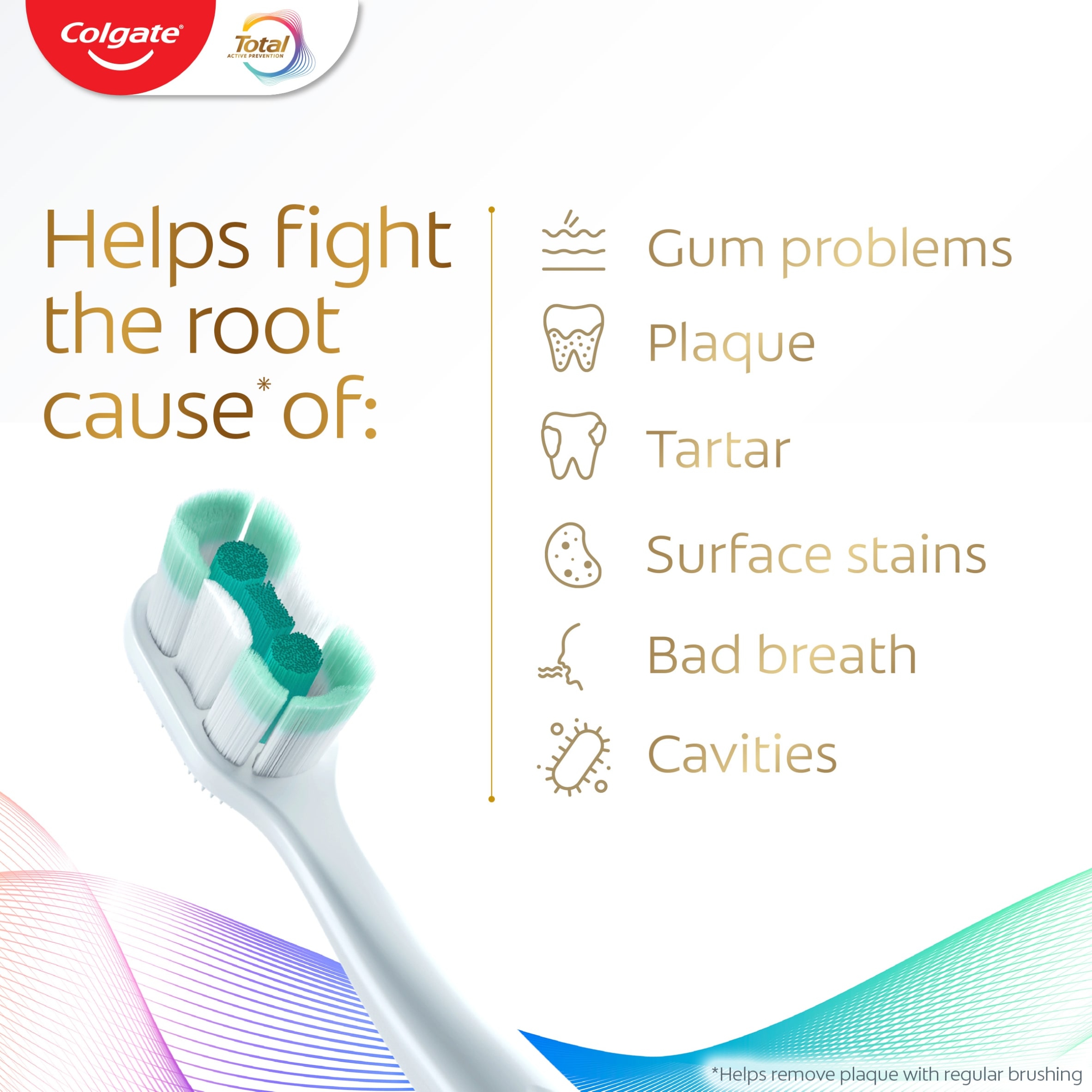 Colgate Total Active Prevention Foaming Clean Soft Toothbrush 1 Pack thumbnail 3