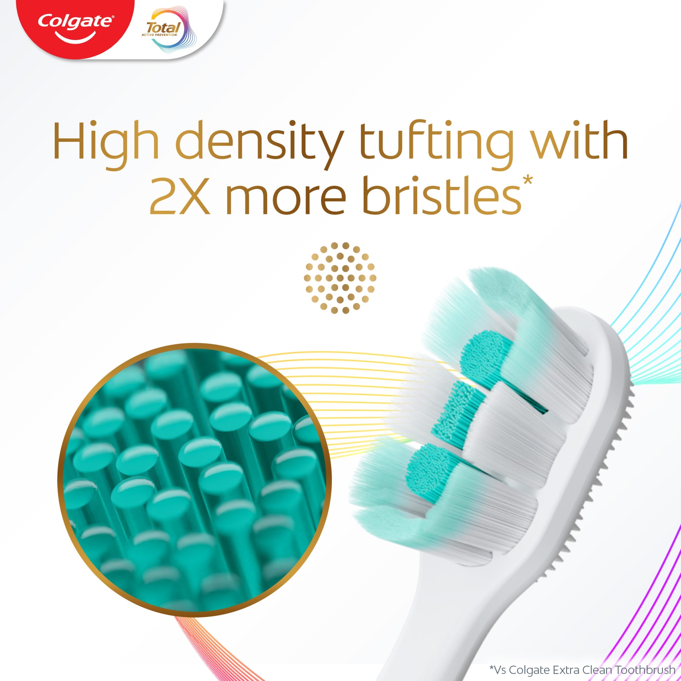 Colgate Total Active Prevention Foaming Clean Soft Toothbrush 1 Pack thumbnail 5