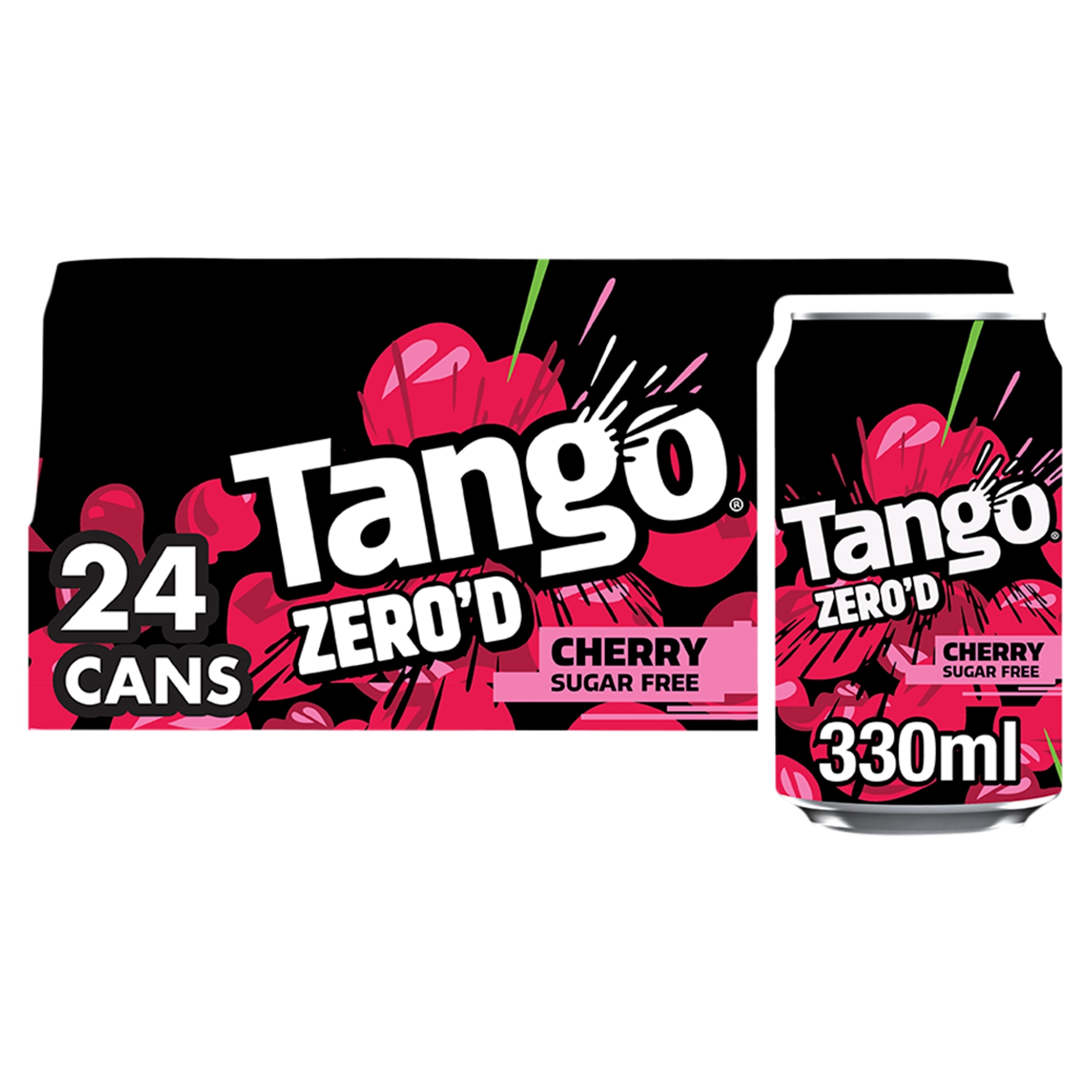 Tango Sugar Free Soft Drink - Cherry 24 x 330ml
