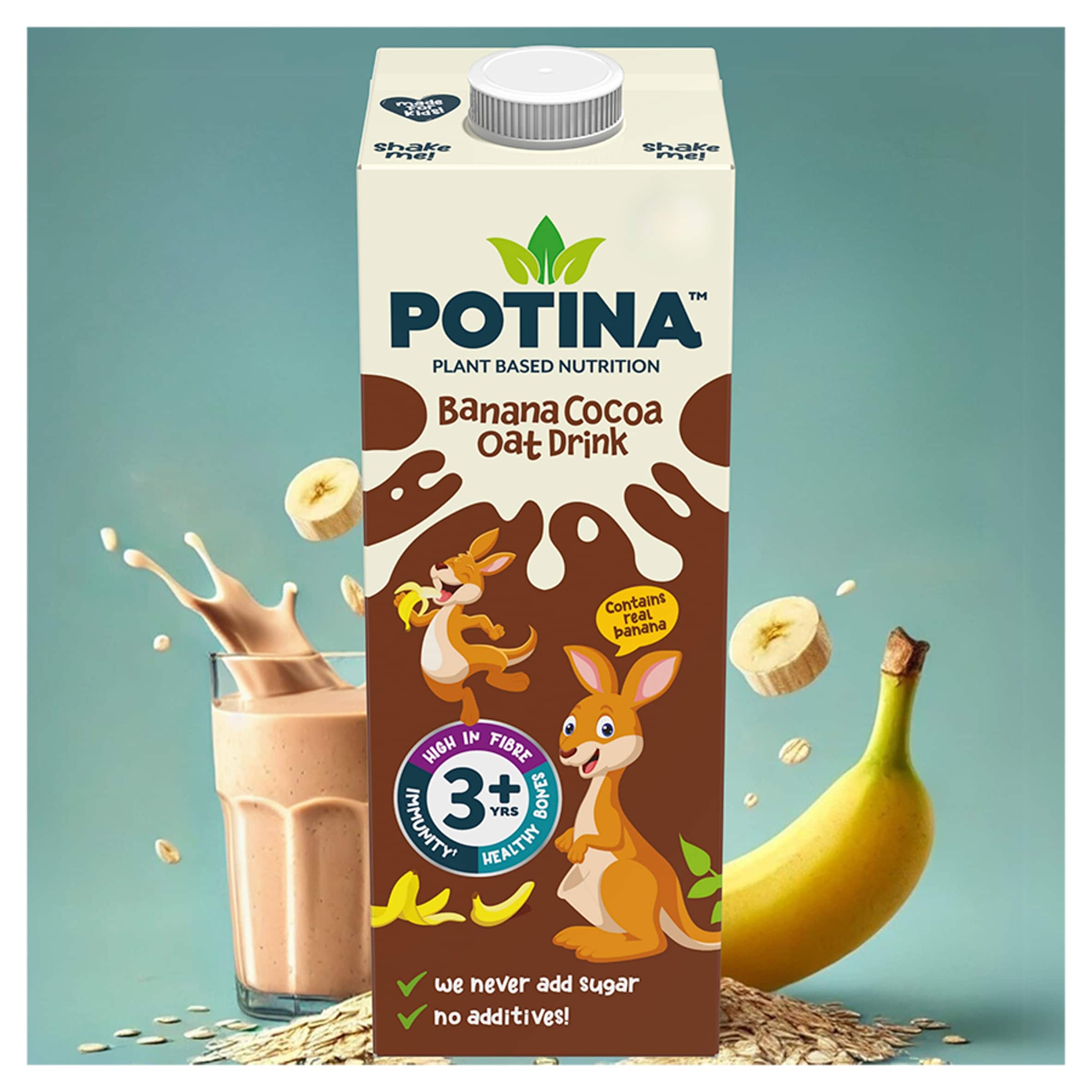 POTINA Banana Cocoa Oat drink 1 Litre