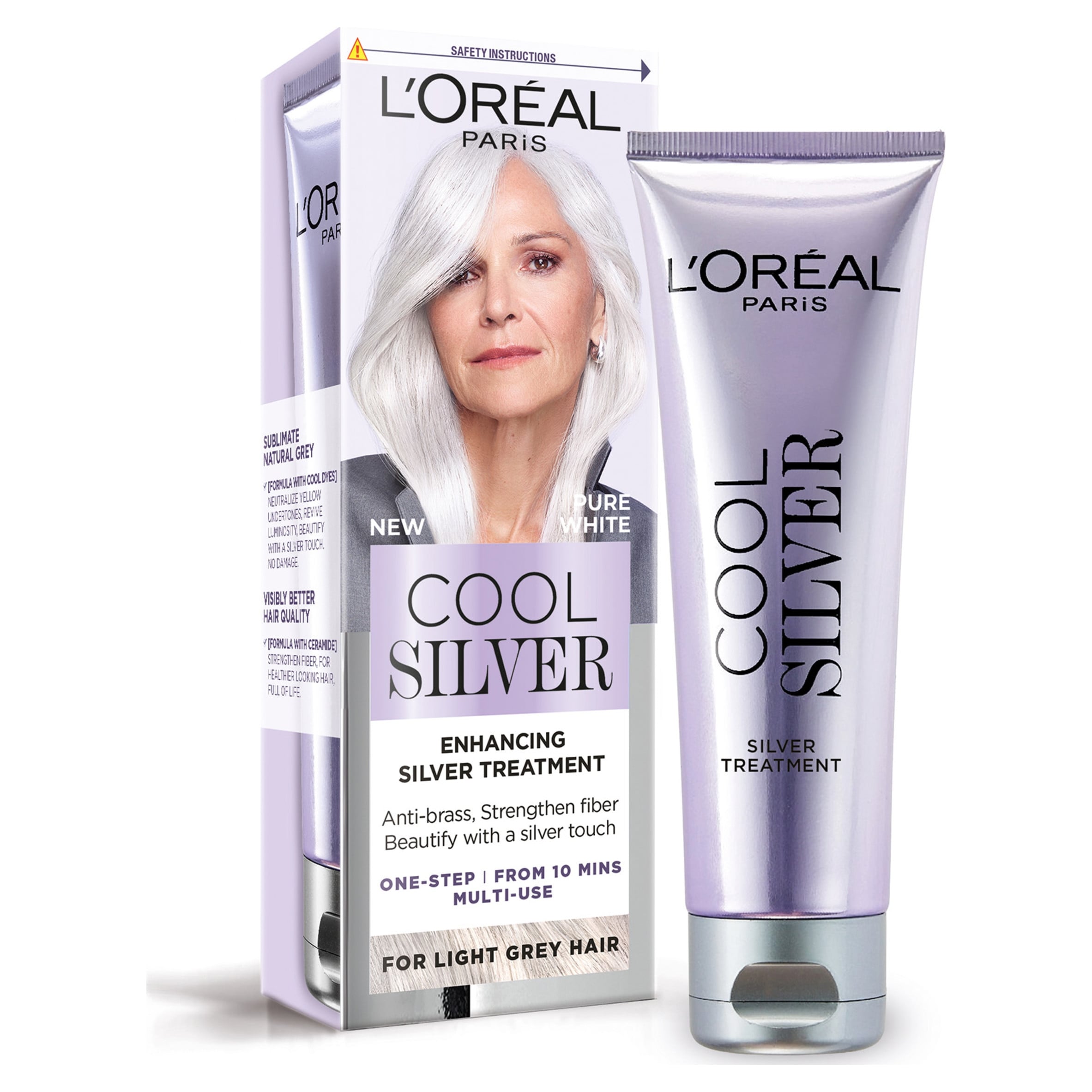 L'Oreal Paris Cool Silver Enhancing Silver Treatment Pure White 114ml