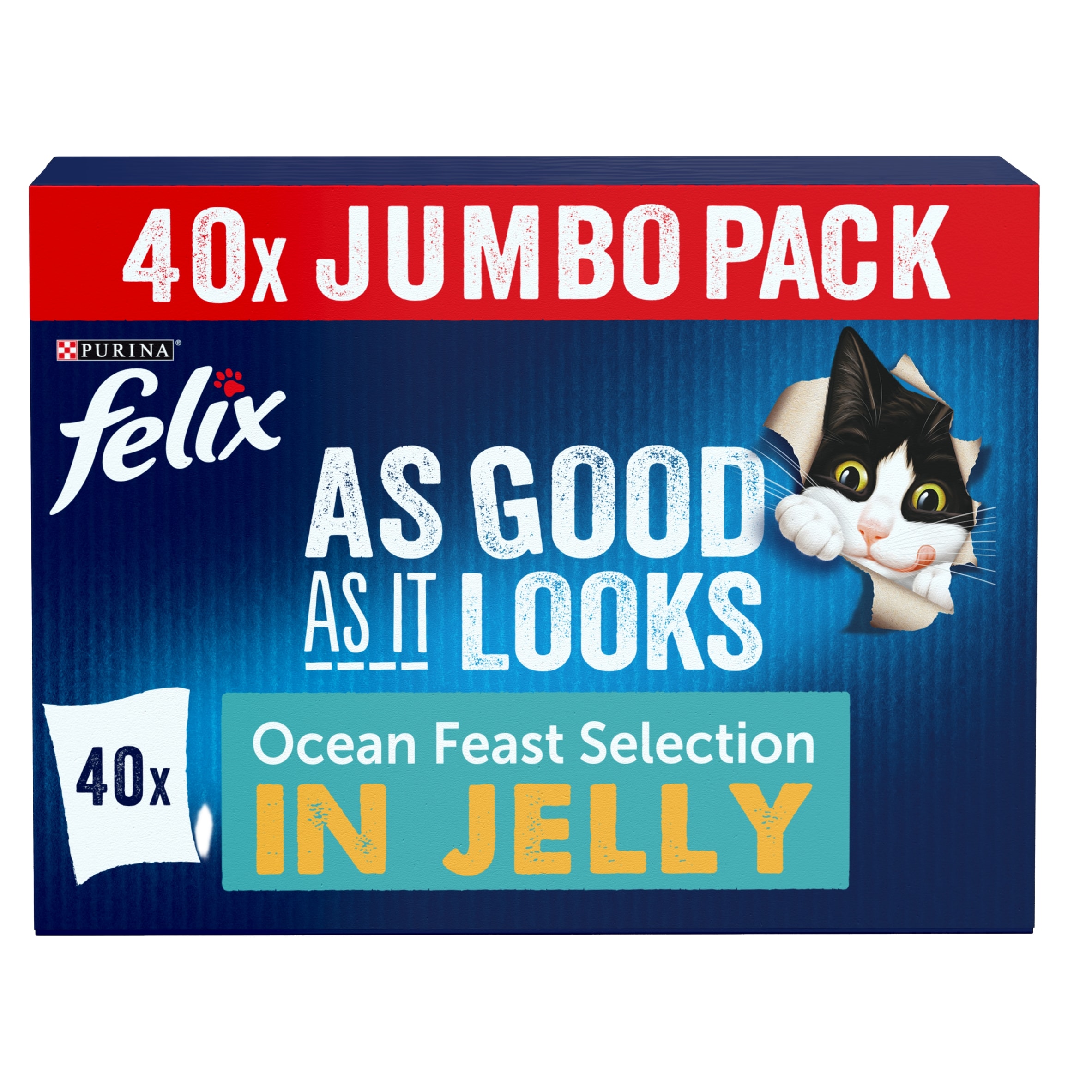 Felix As Good As it Looks Ocean Feasts Wet Cat Food