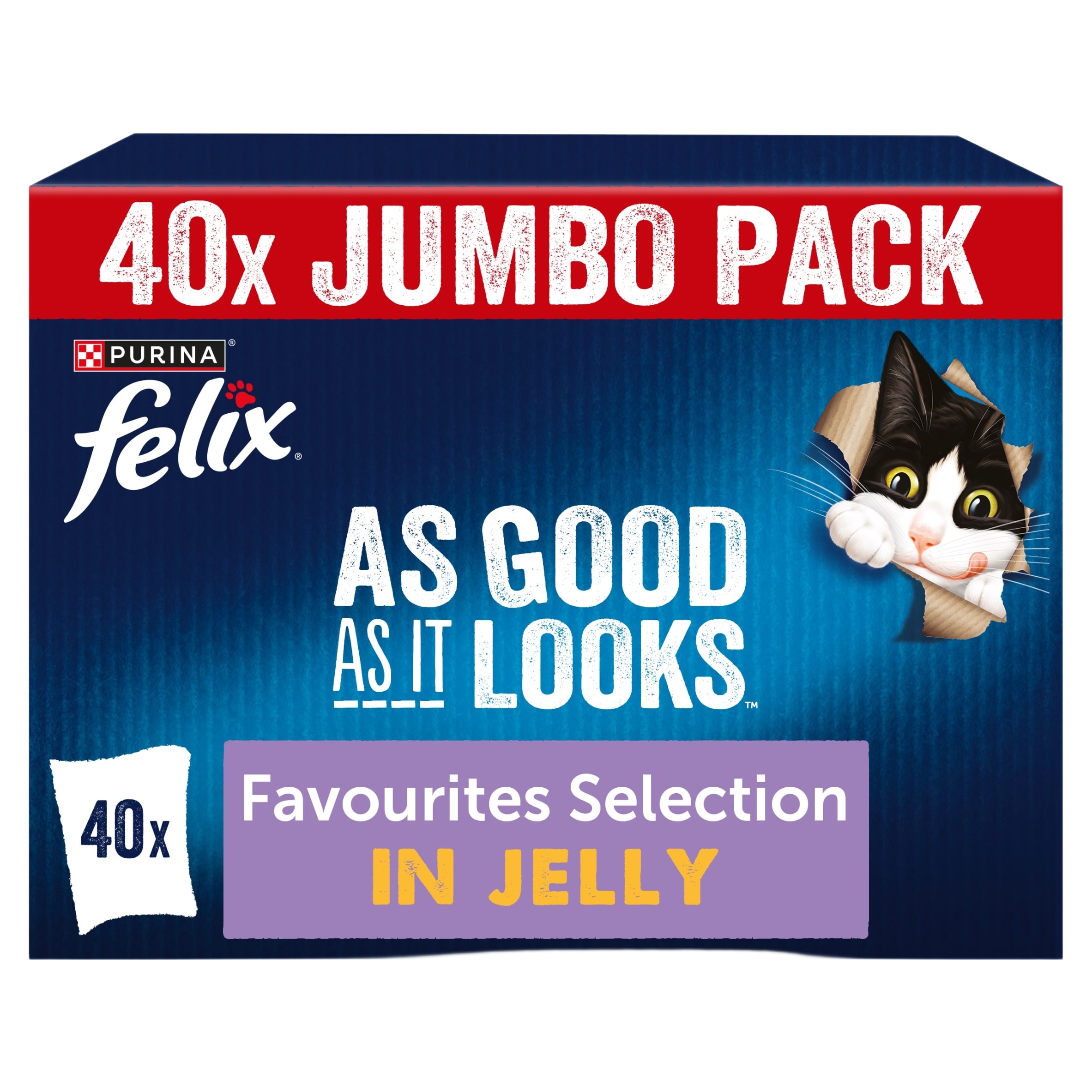 Felix As Good As it Looks Mixed Selection in Jelly Wet Cat Food