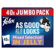 Felix As Good As It Looks Favourites Selection in Jelly Wet Cat Food 40x85g