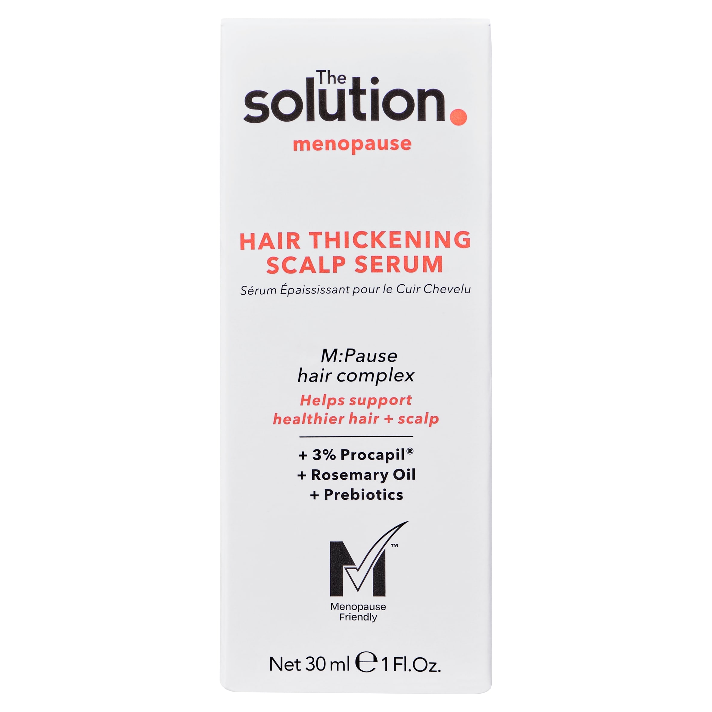 The Solution Menopause Hair Thickening Scalp Serum 30ml