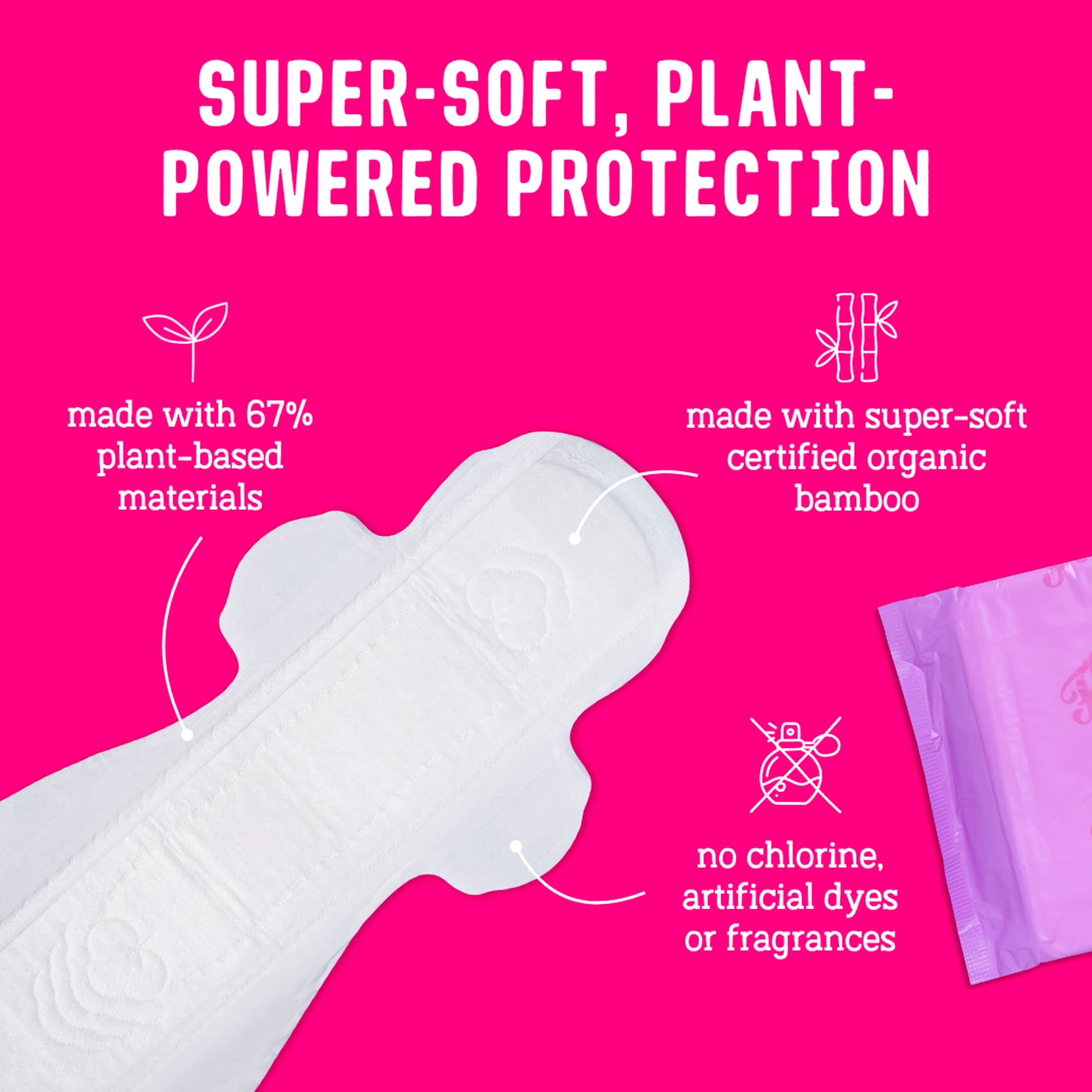 Flo 10 Bamboo Ultra Long Night Pads thumbnail 2