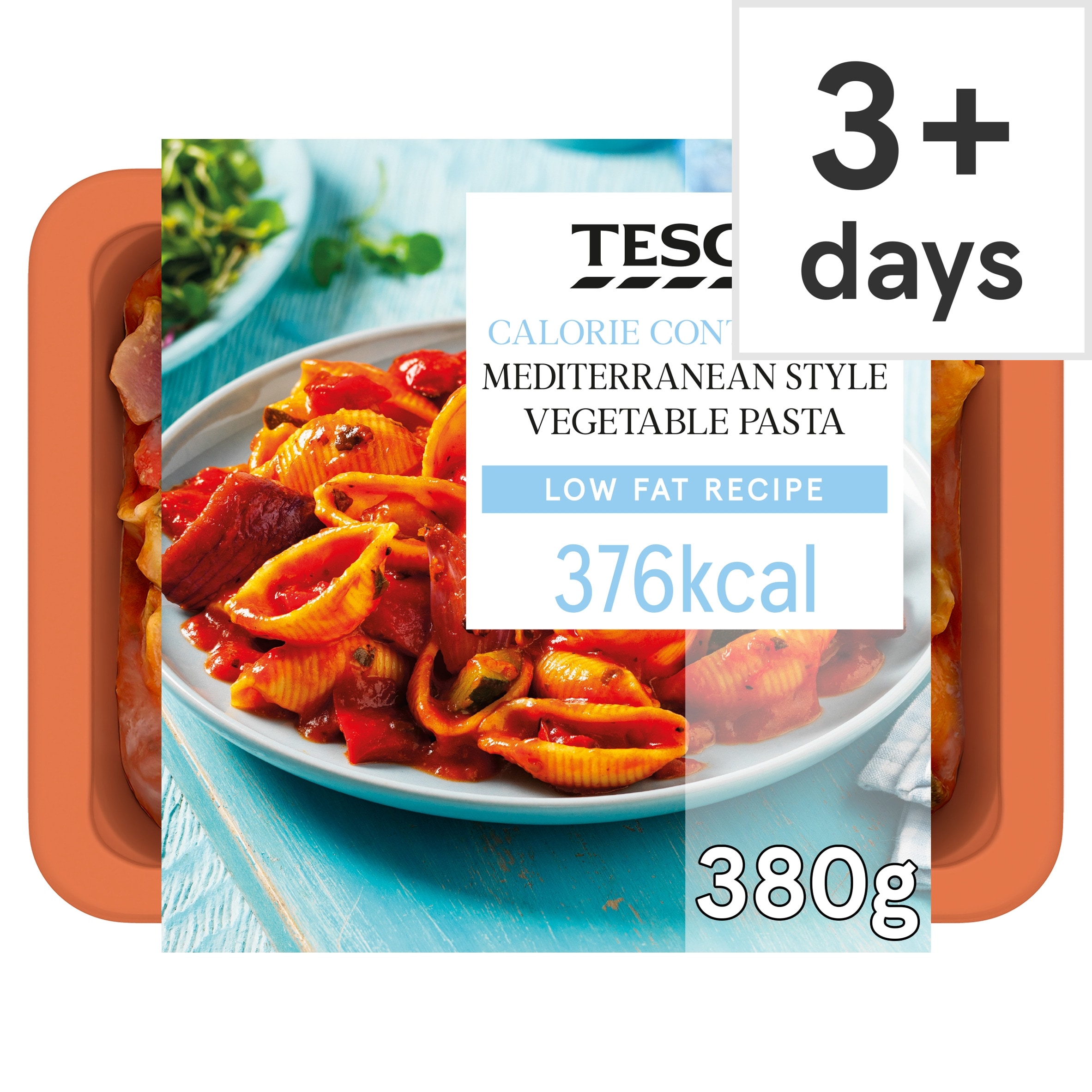 Tesco Calorie Controlled Mediterranean Style Vegetable Pasta 380g