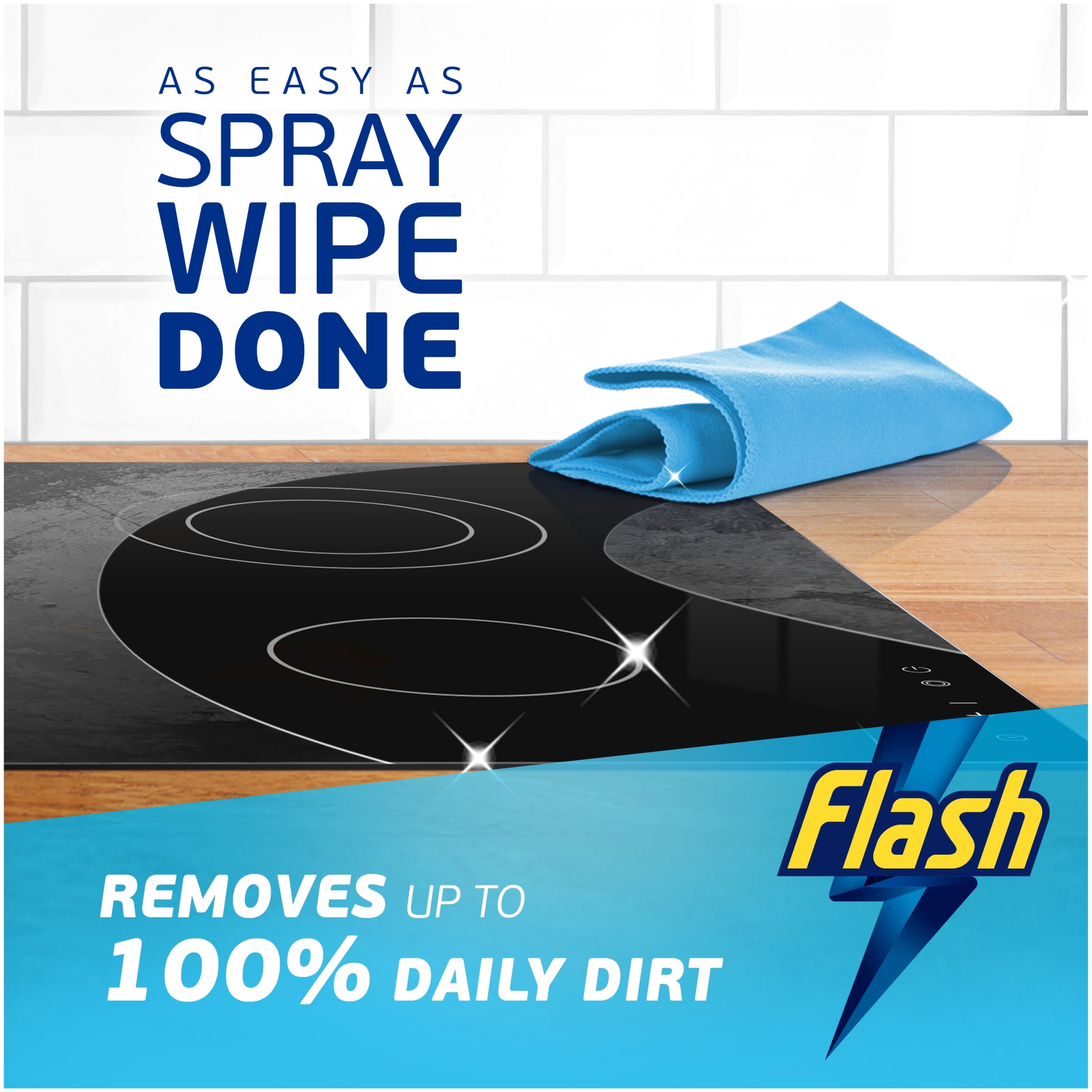Flash Spray Wipe Done Multi-Purpose Apple Blossom 800ml thumbnail 2