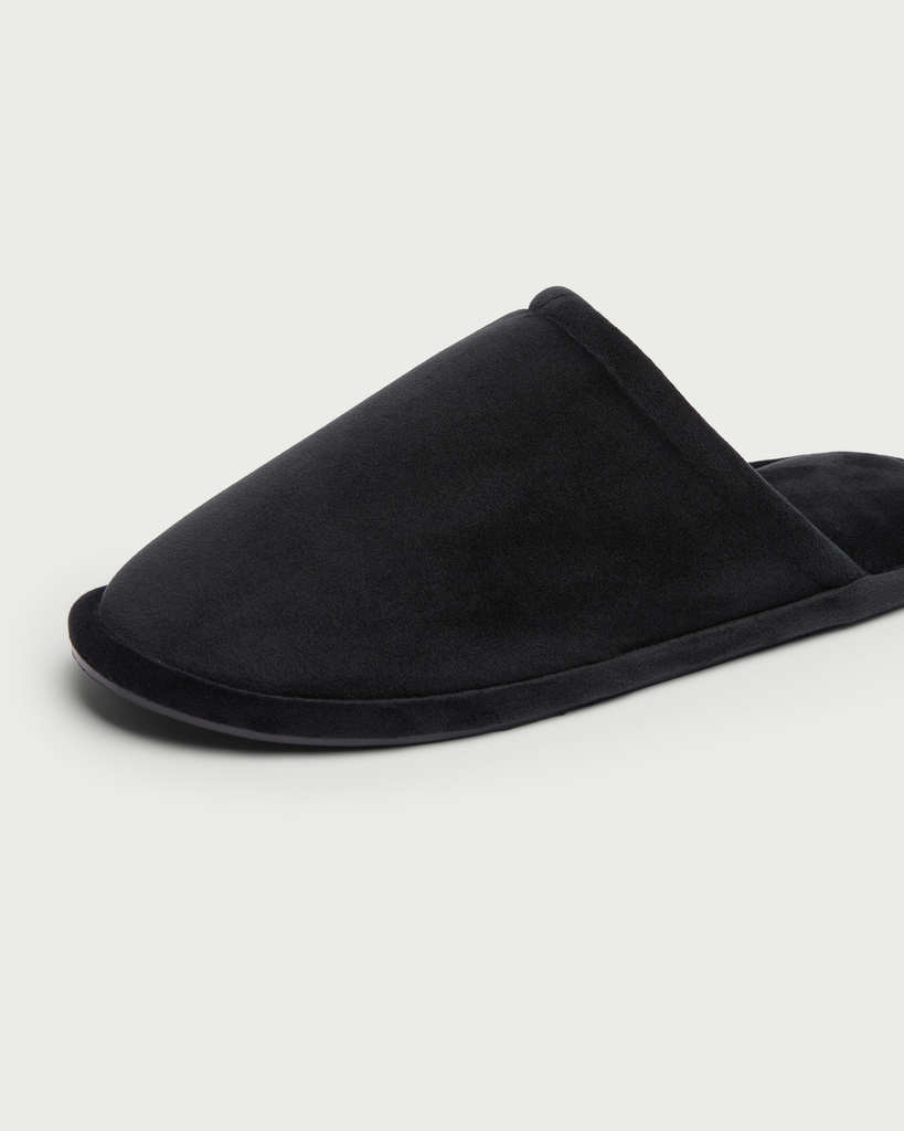 F&F Mule Slippers in Black thumbnail 3