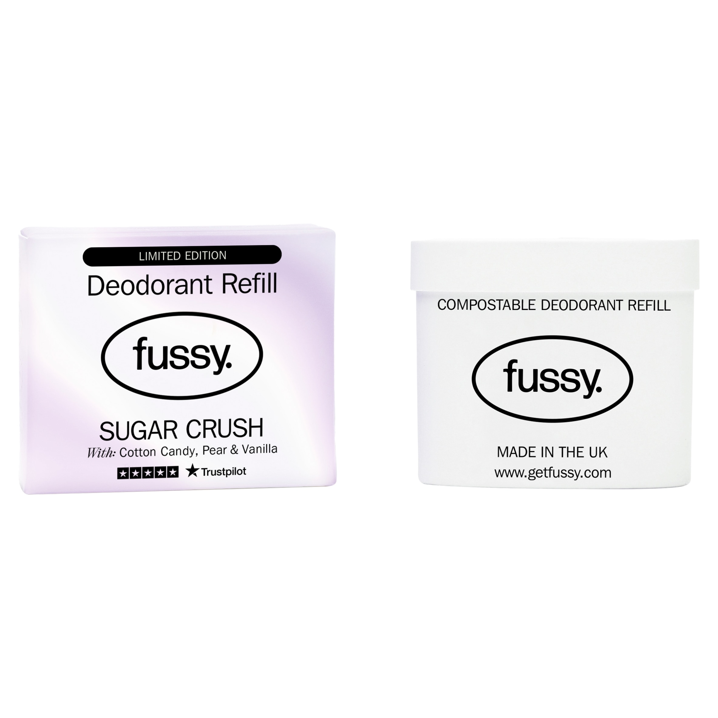 Fussy Natural Deodorant Refill Sugar Crush 40g thumbnail 2
