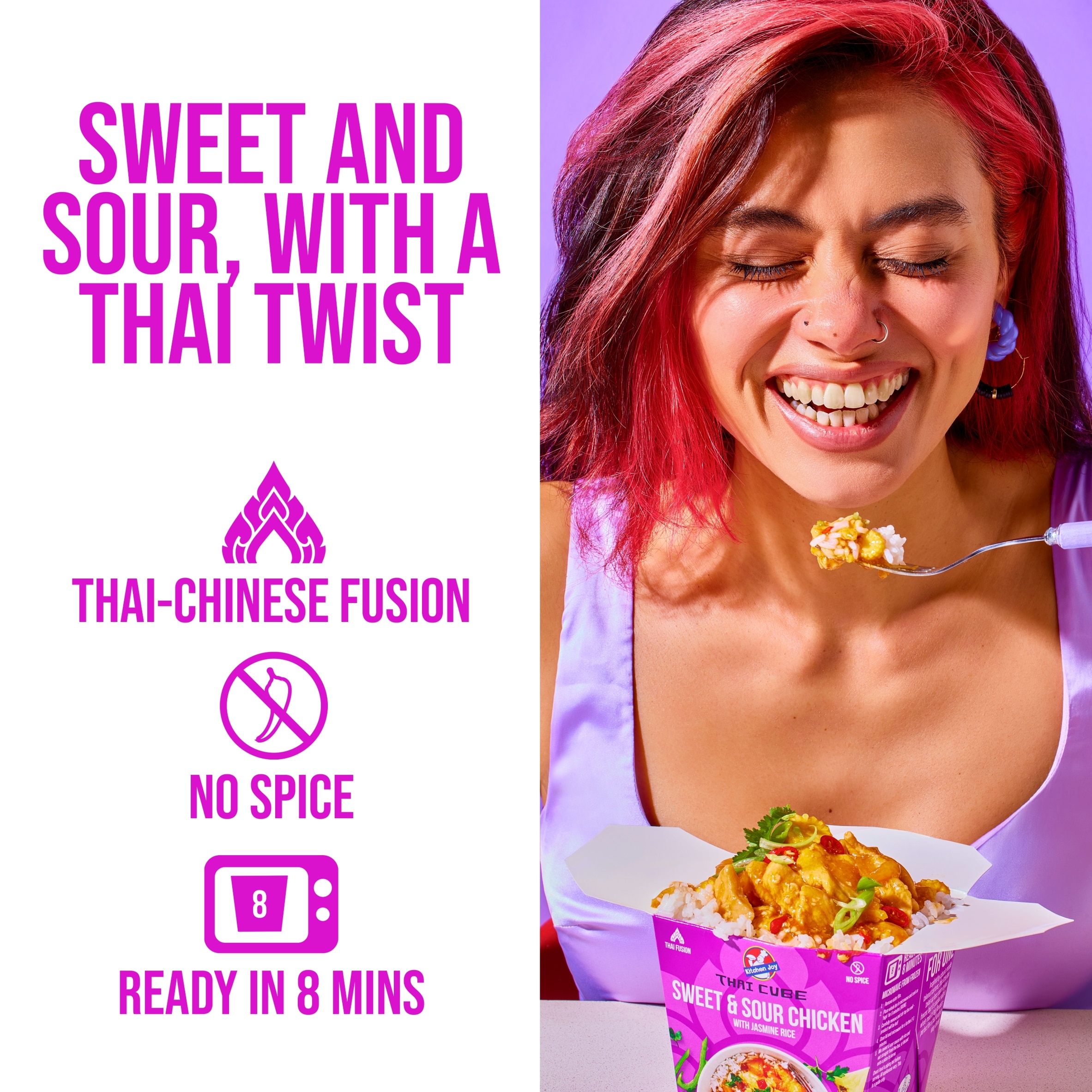 Kitchen Joy Sweet & Sour Chicken with Jasmine Rice 350g thumbnail 3