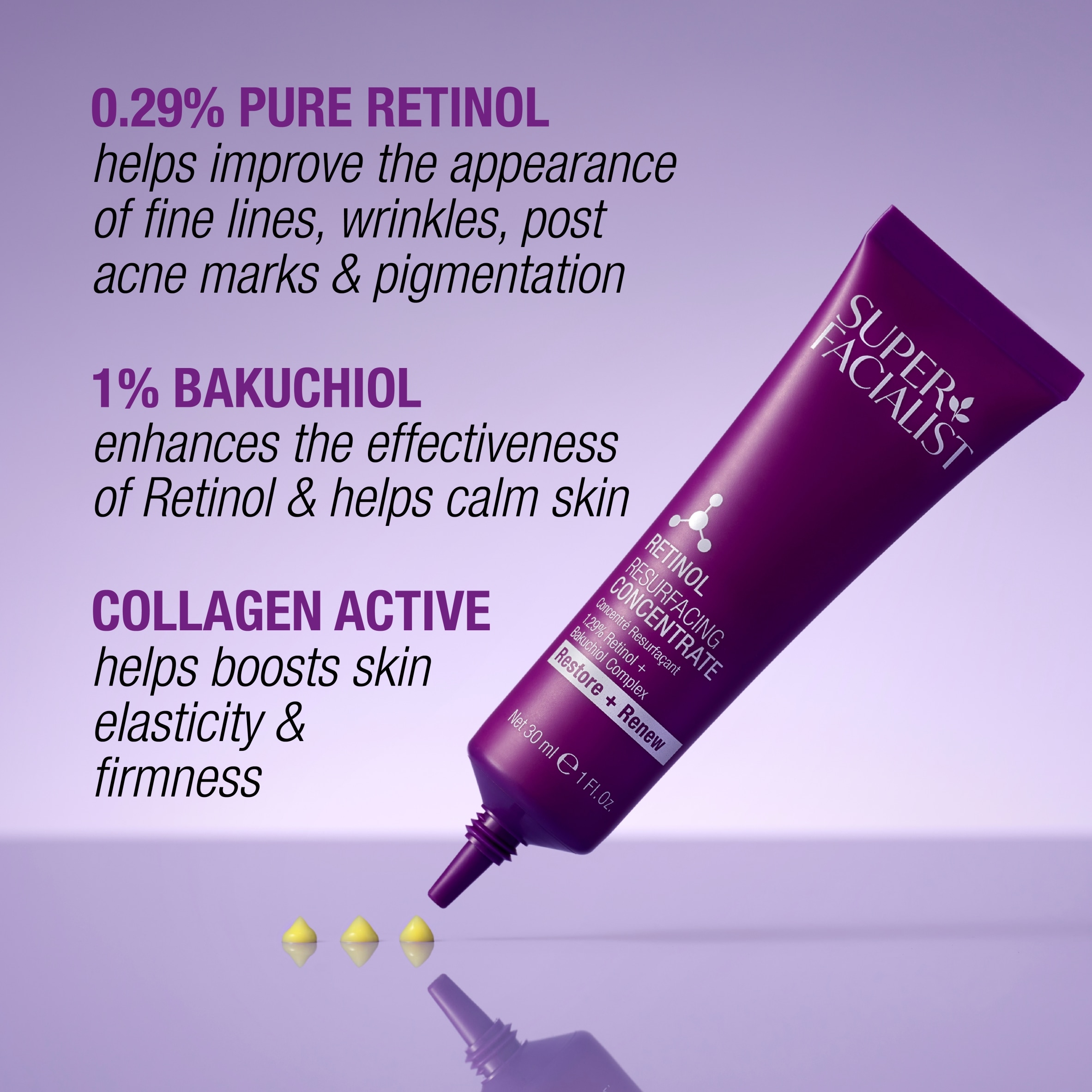 Super Facialist Retinol Resurfacing Concentrate 30ml thumbnail 4