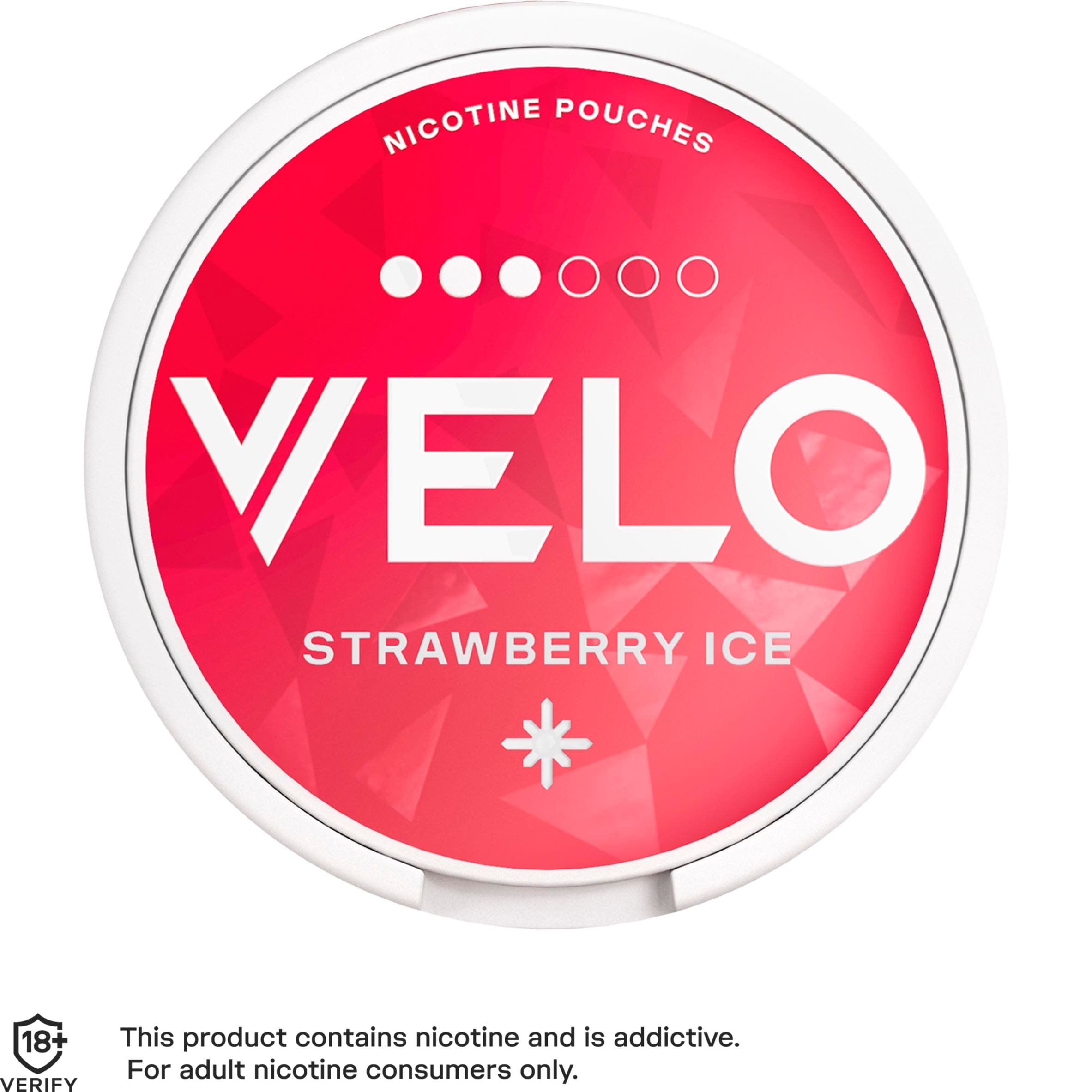 Velo Nicotine Pouches - Strawberry Ice 10mg 20 Pack thumbnail 2