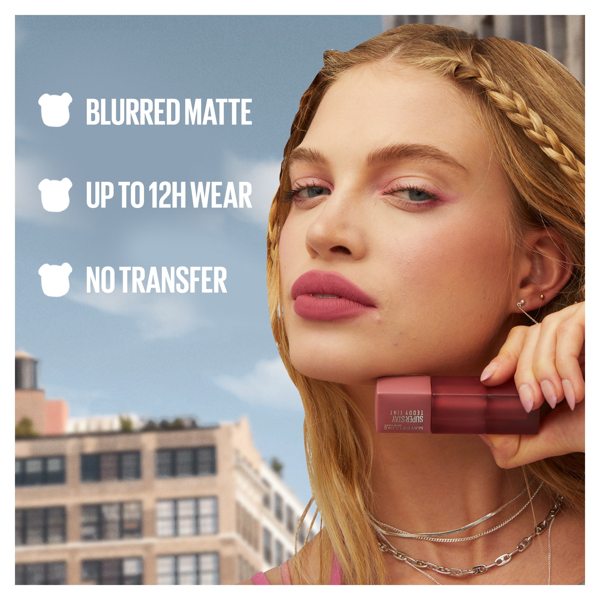 Maybelline Super Stay Teddy Tint Lip Tint, 25 Baby Tee, 5ml thumbnail 4