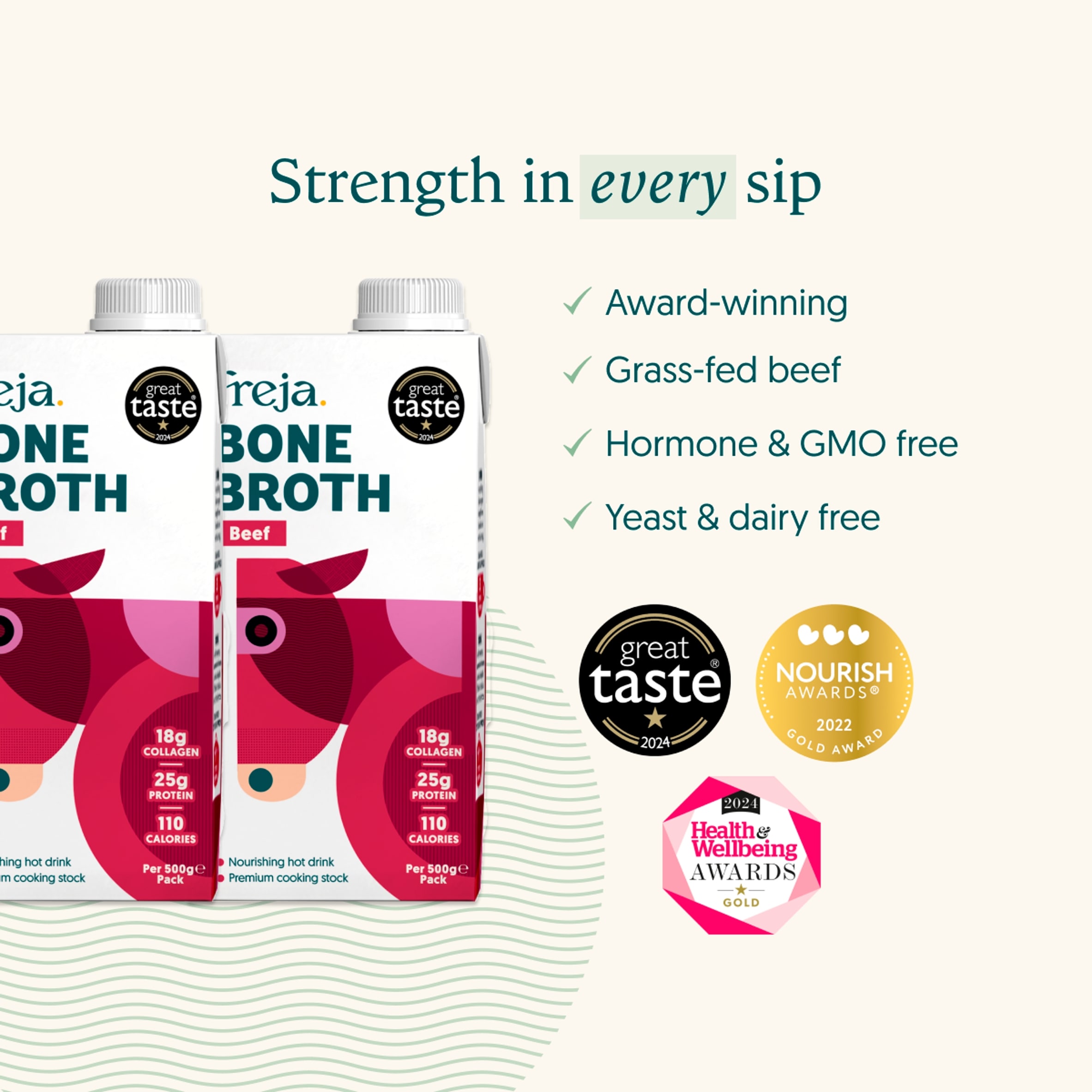 Freja Beef Bone Broth 500ml thumbnail 2