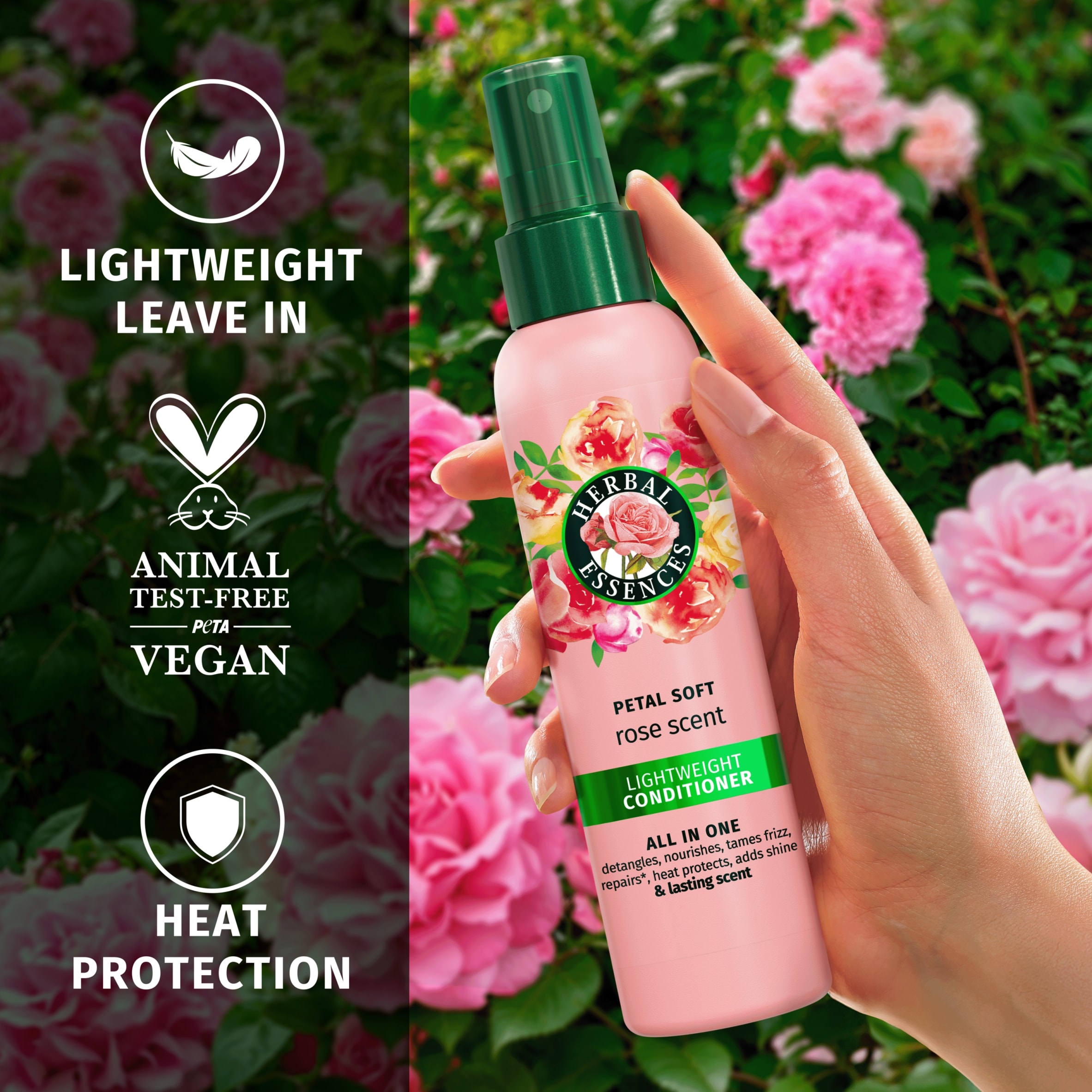 Herbal Essences Petal Soft Rose Scent Leave In Conditioner 145ml thumbnail 5