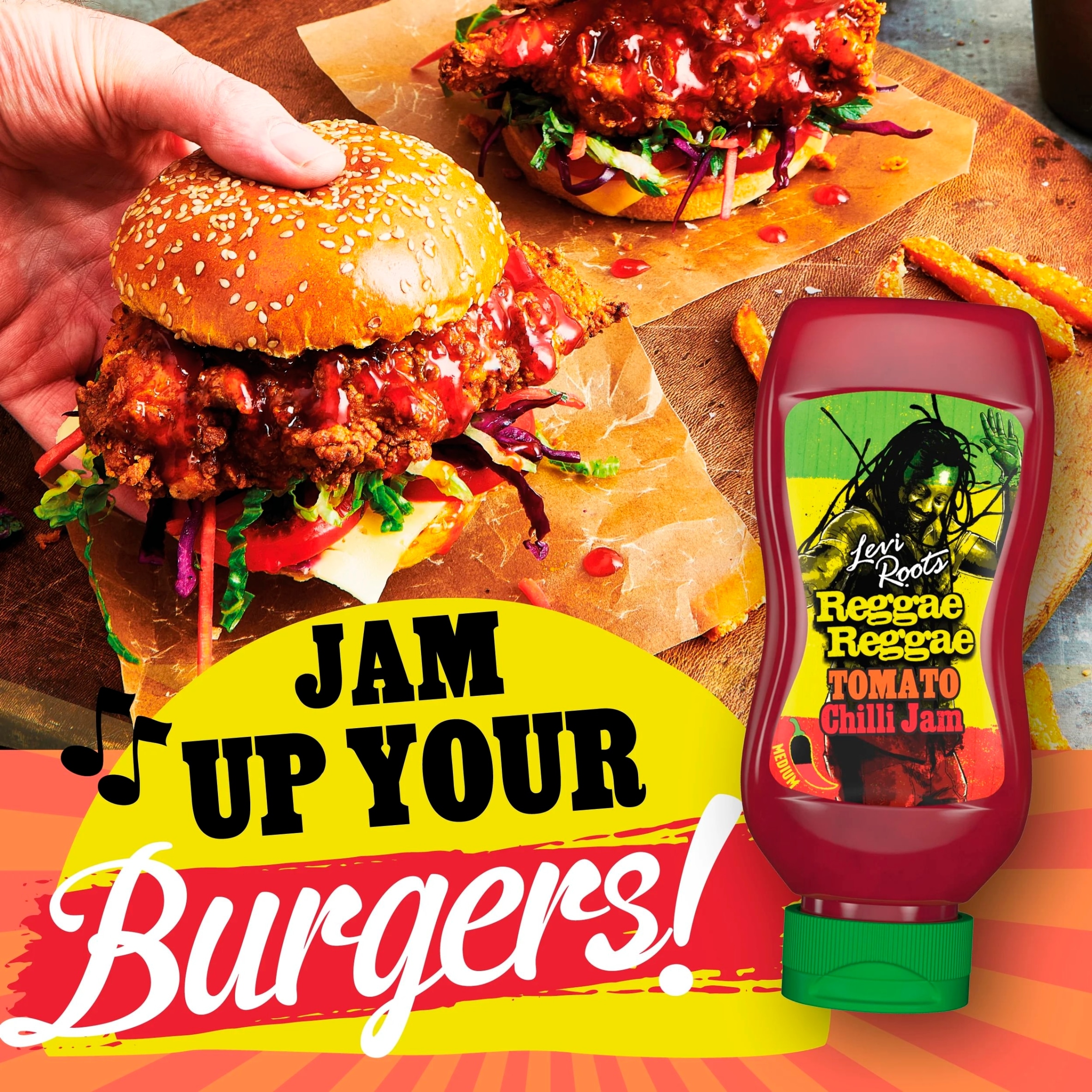Levi Roots Reggae Reggae Tomato Chilli Jam 300g thumbnail 3