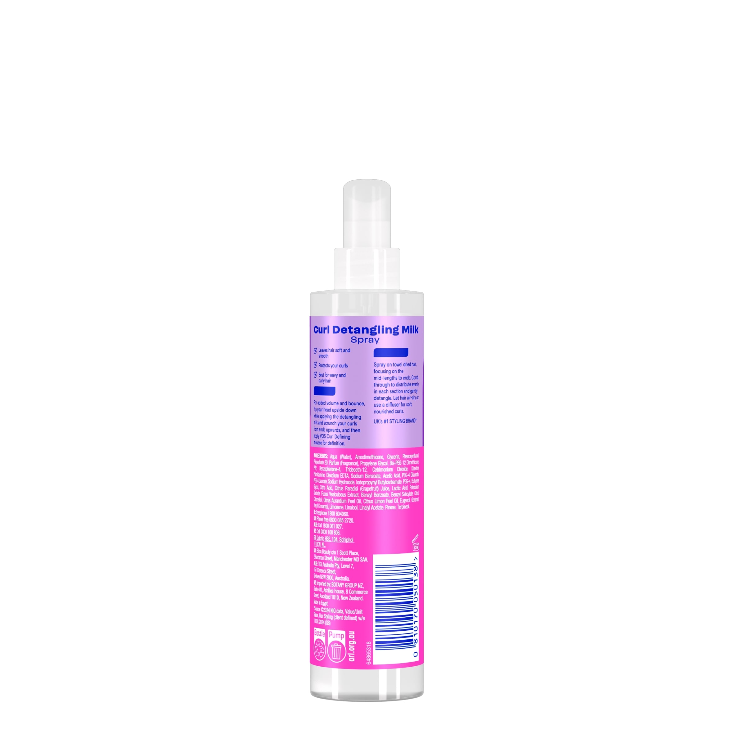 VO5 Curl Detangling Milk Spray 200ml thumbnail 3