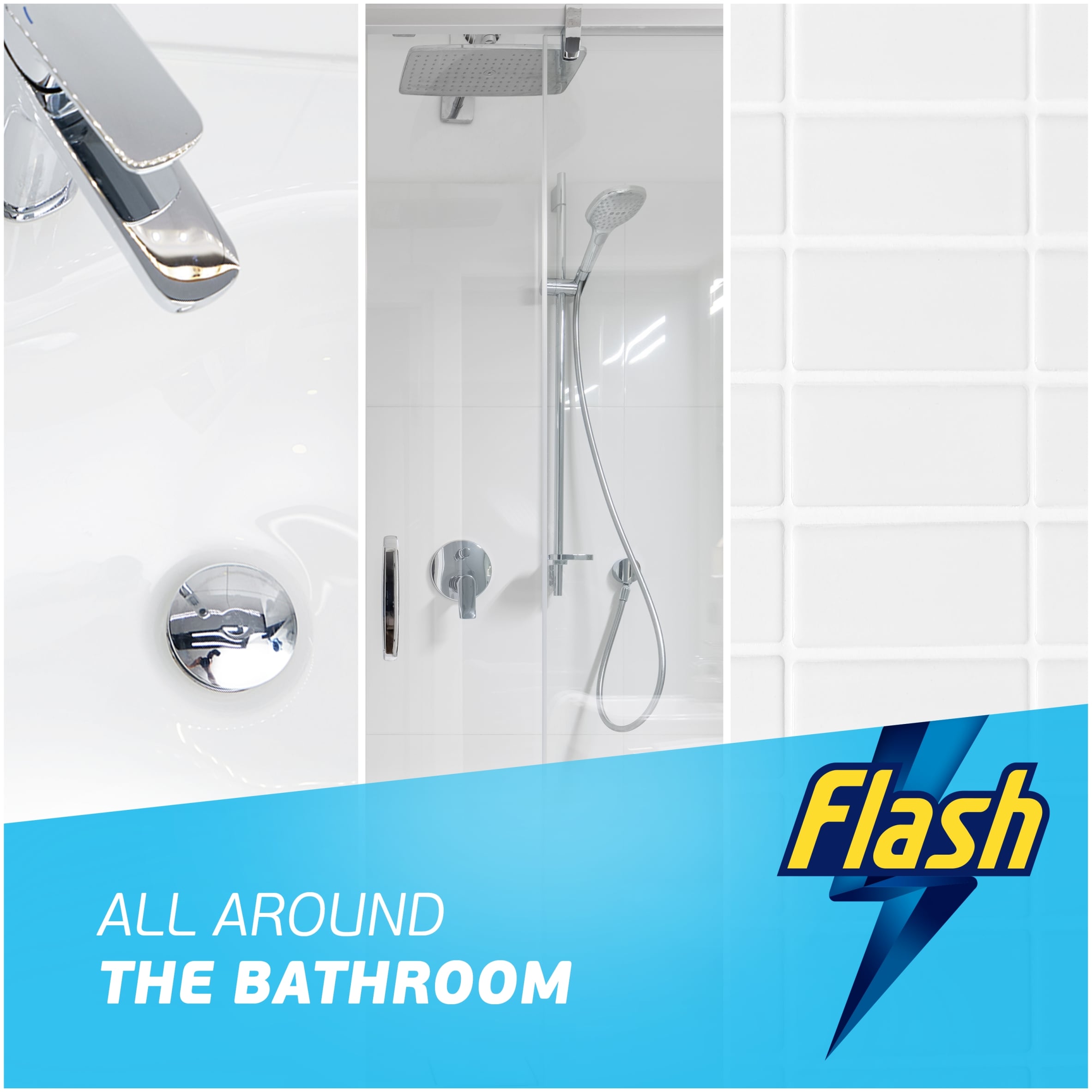 Flash Spray Wipe Done Bathroom White Blossom 800ml thumbnail 4