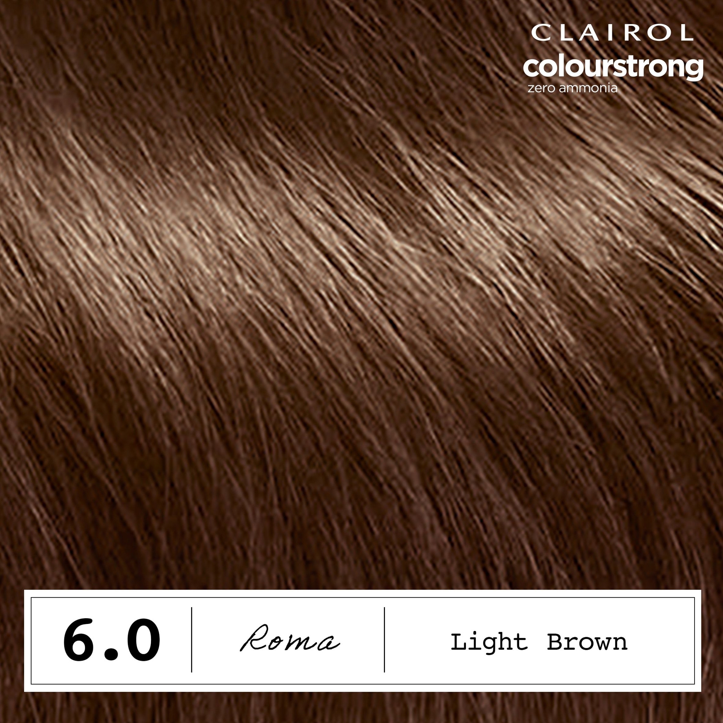CLAIROL COLOUR STRONG PERMANENT HAIR DYE - 6.0 LIGHT BROWN thumbnail 4