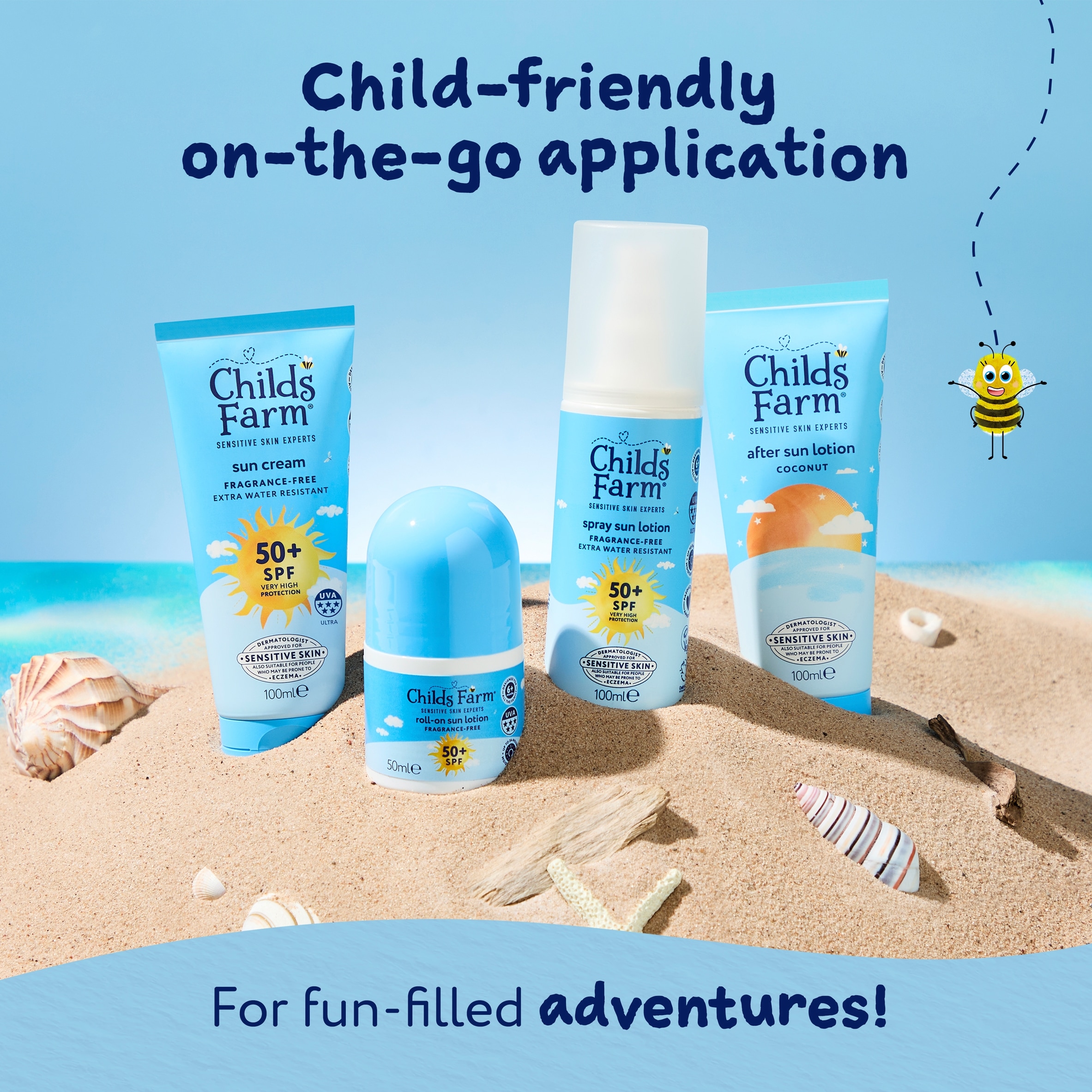 Childs Farm SPF50 Sun Cream Fragrance Free 100ml thumbnail 5