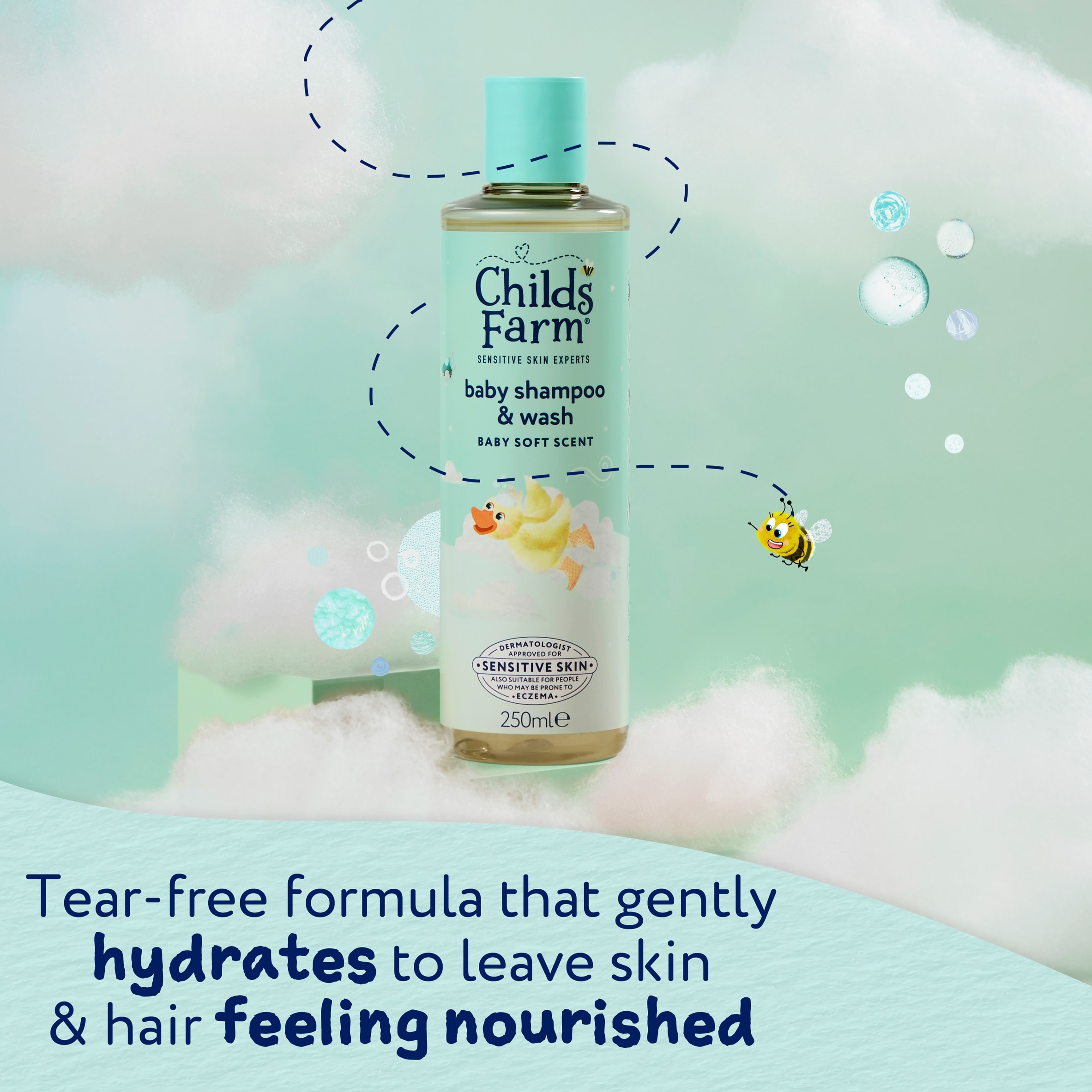 Childs Farm Baby Shampoo & Body Wash Baby Soft Scent 250ml thumbnail 5