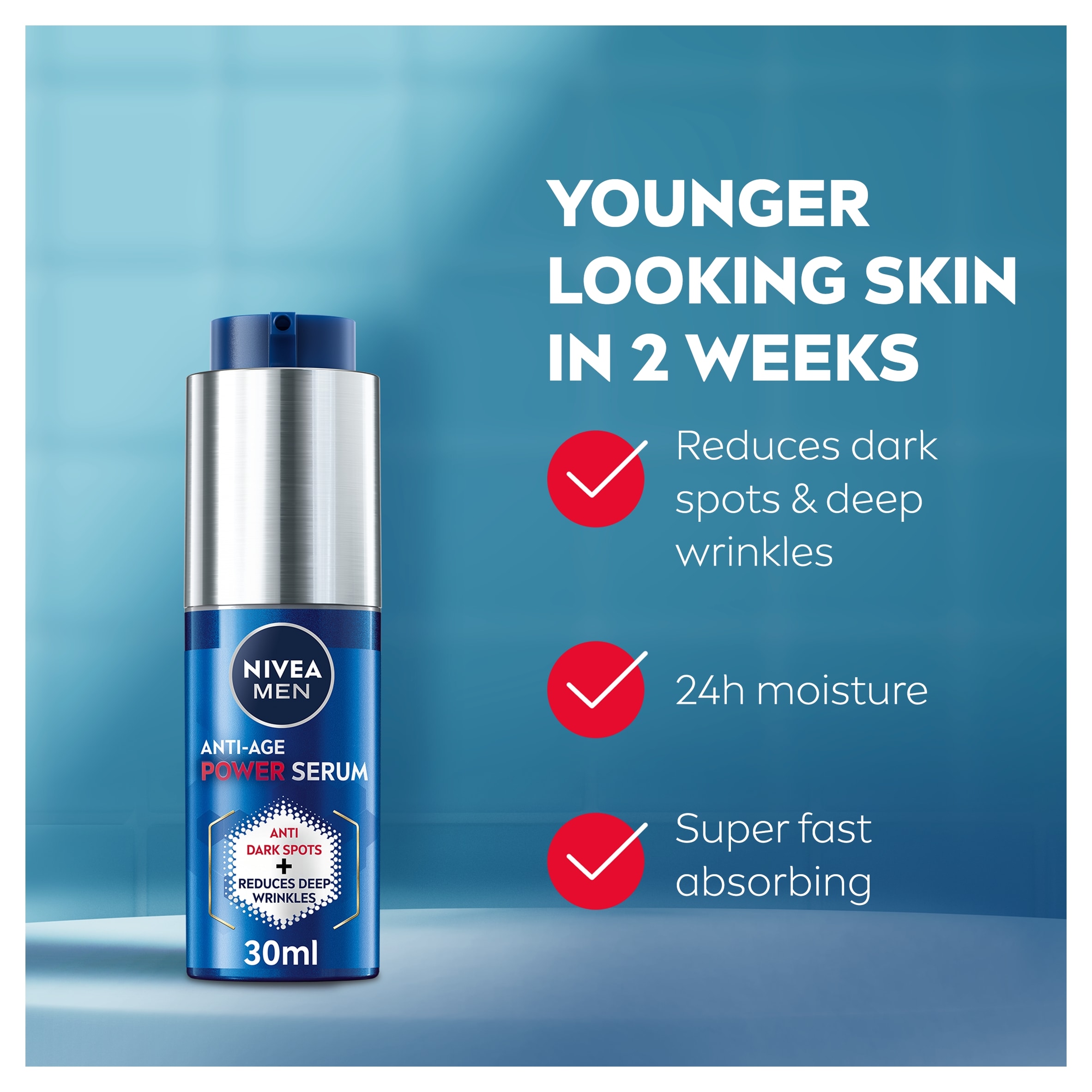 NIVEA MEN 2in1 Anti-Age Power Serum 30ml thumbnail 2
