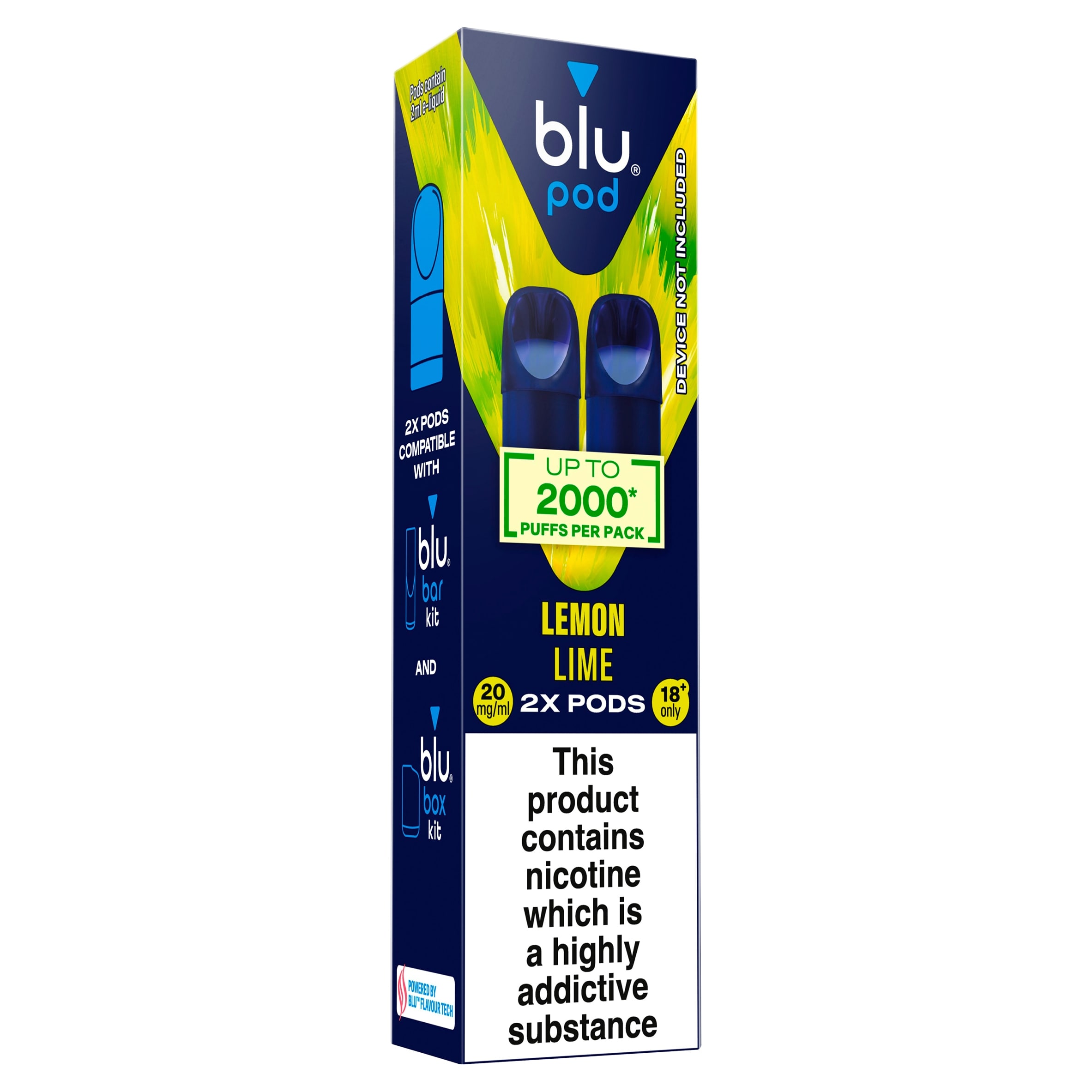 blu Pod Lemon Lime 20mg/ml 2x 2ml thumbnail 2