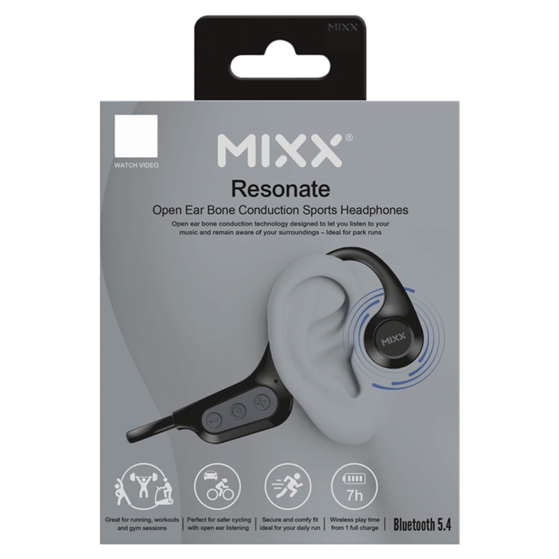 Mixx Mixx Resonate Open Ear Bone Conduction Headphones