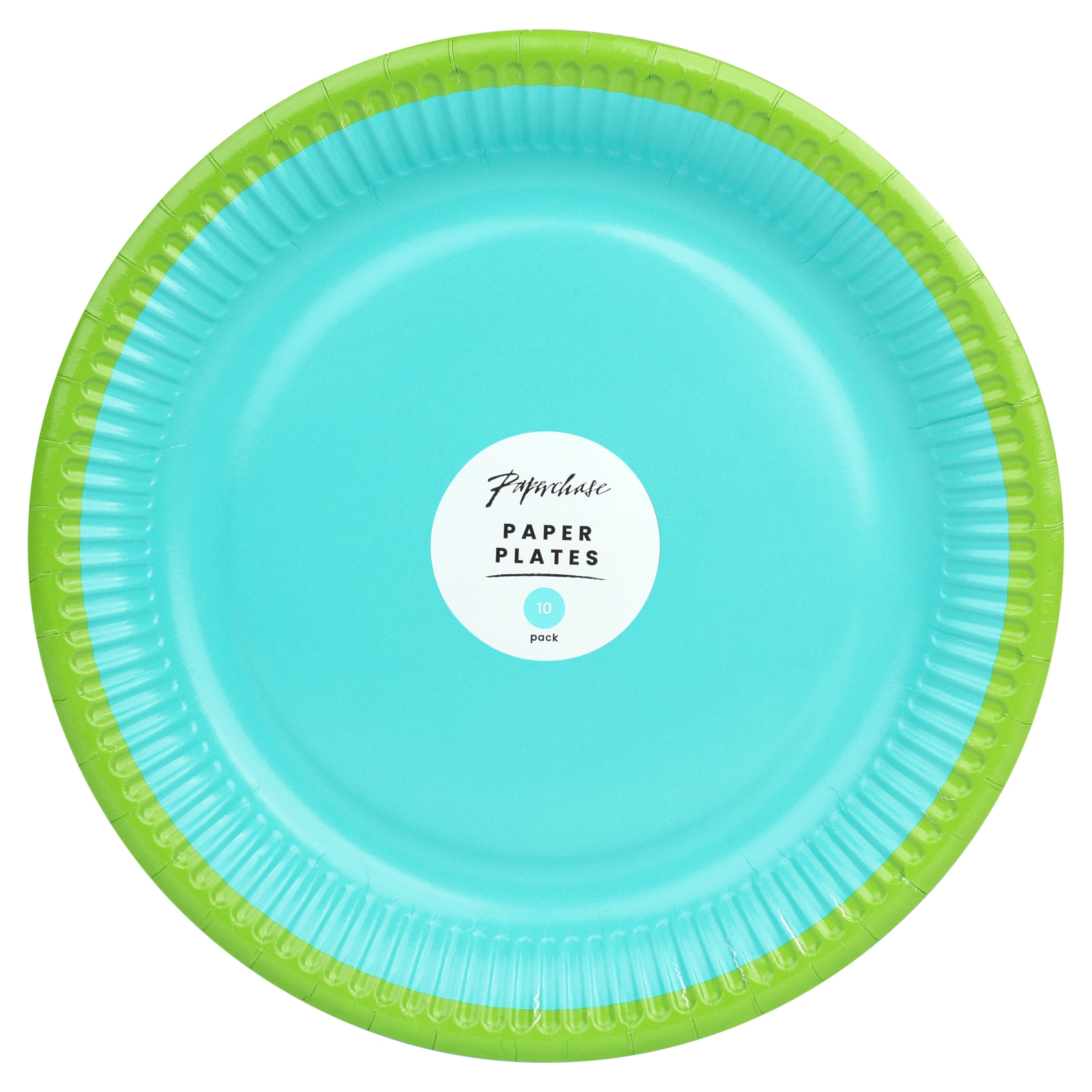 Paperchase Green/Teal Plate 10pk