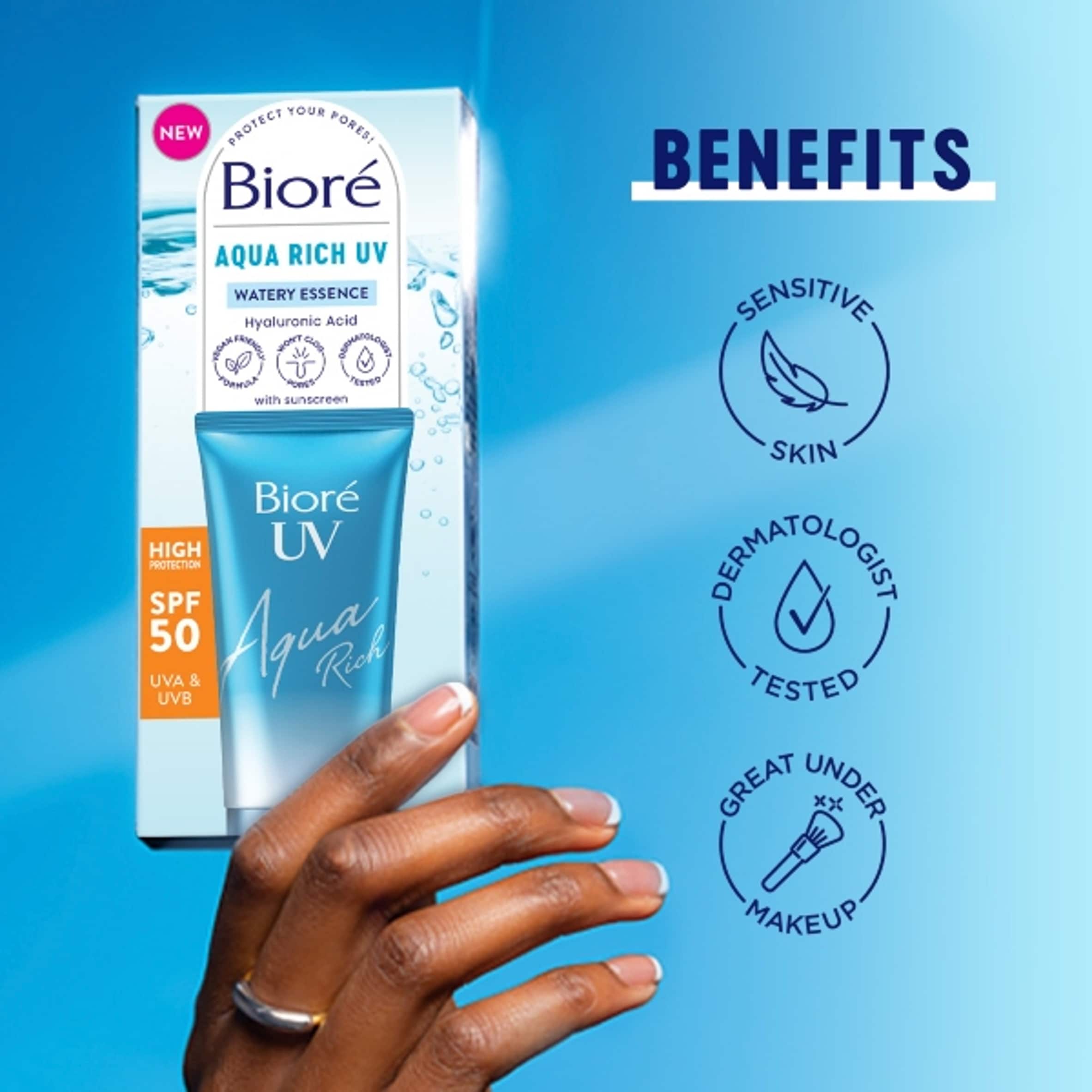 Biore UV Aqua Rich High Protection SPF 50 UVA & UVB 50ml thumbnail 4