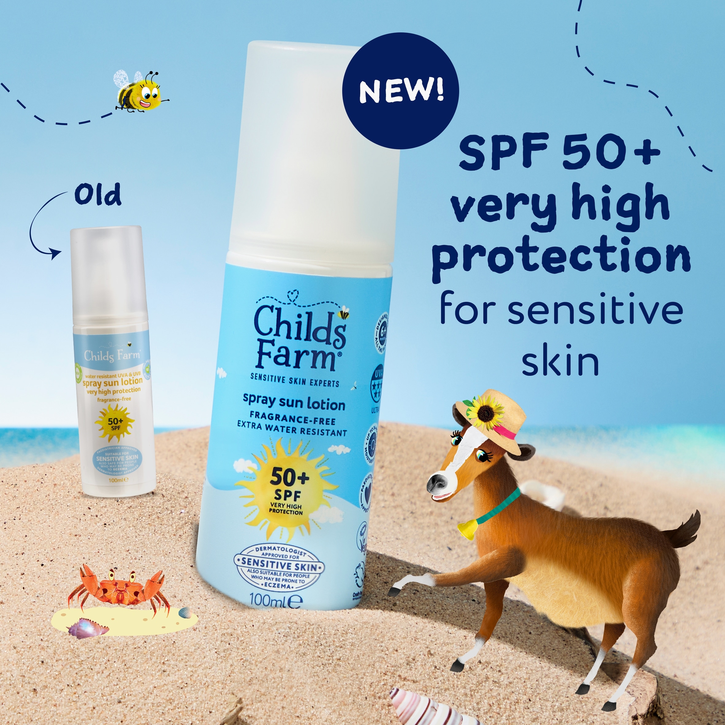 Childs Farm SPF50+ Sun Spray Fragrance-Free 100ml thumbnail 2
