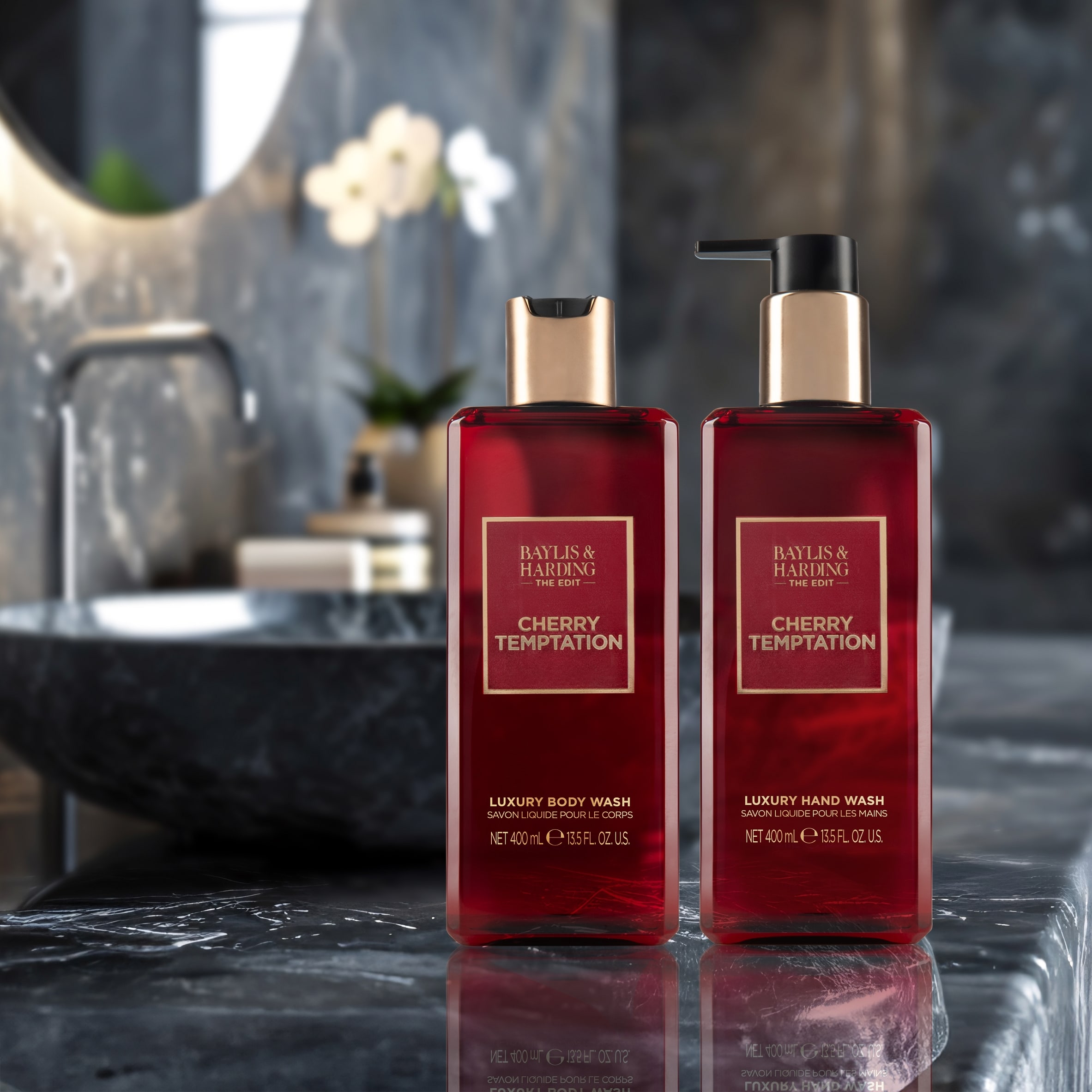 Baylis & Harding EDIT Cherry Temptation Body Wash 400ml thumbnail 4