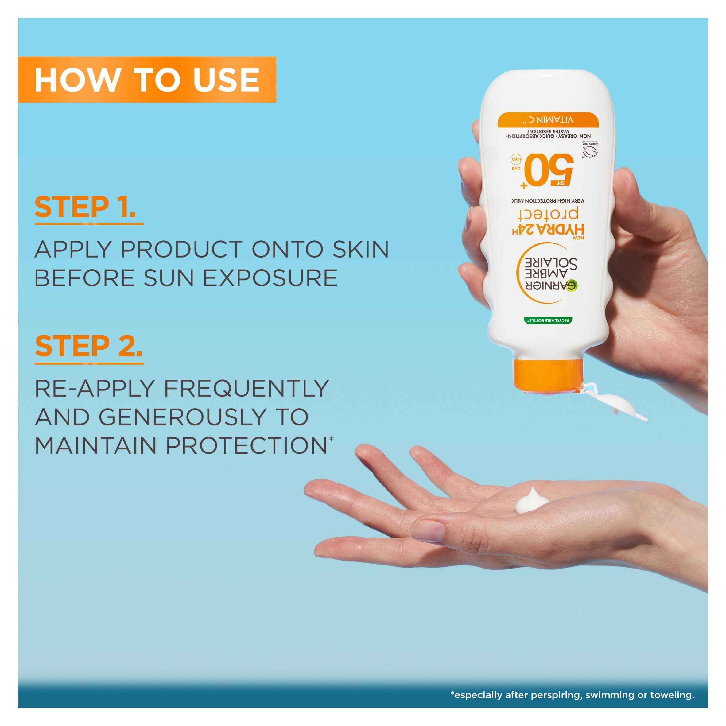 Garnier Ambre Solaire Hydra 24H Protect SPF50+ Lotion thumbnail 5