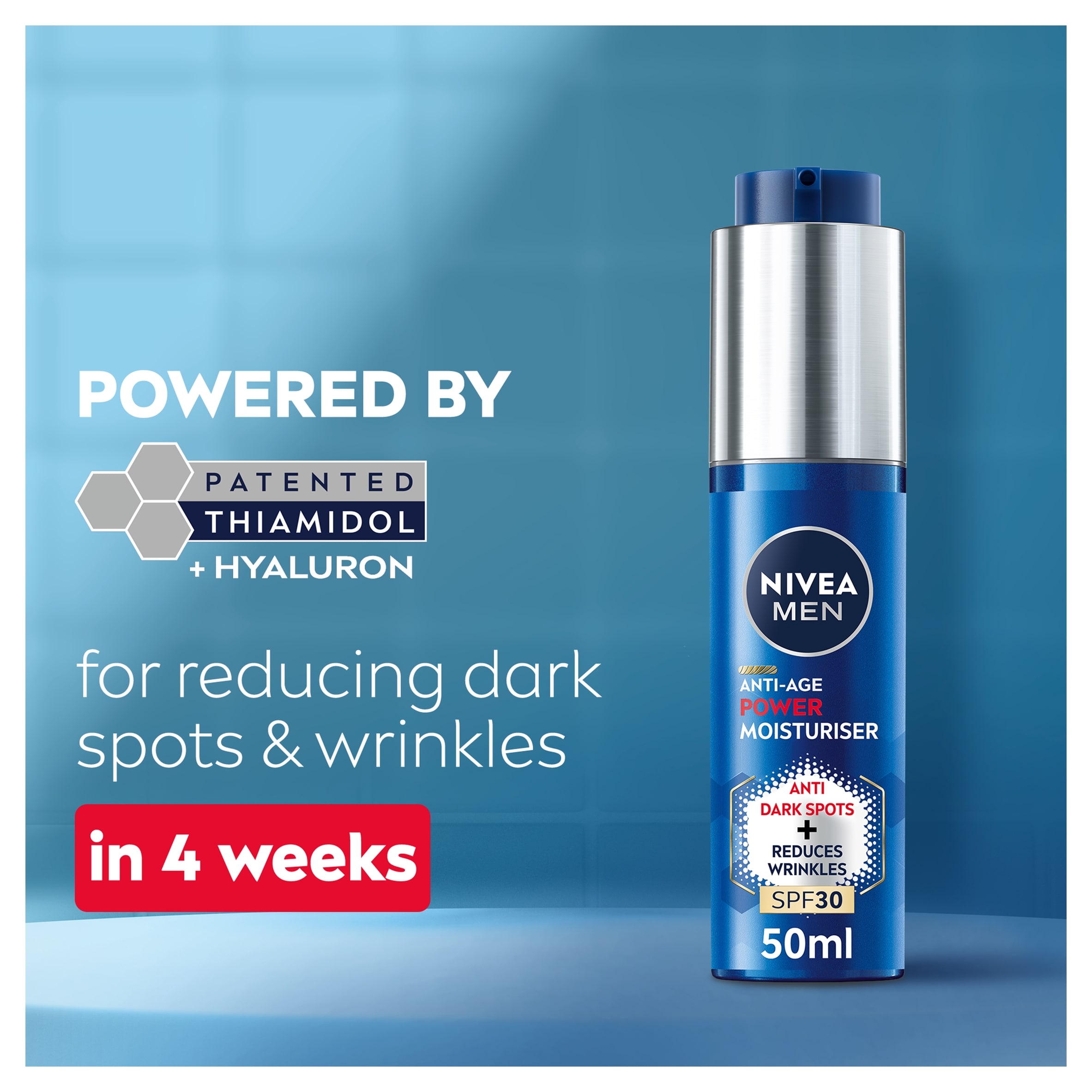 NIVEA MEN Anti-Age Power 2 in 1 Moisturiser SPF 30 50ml thumbnail 4