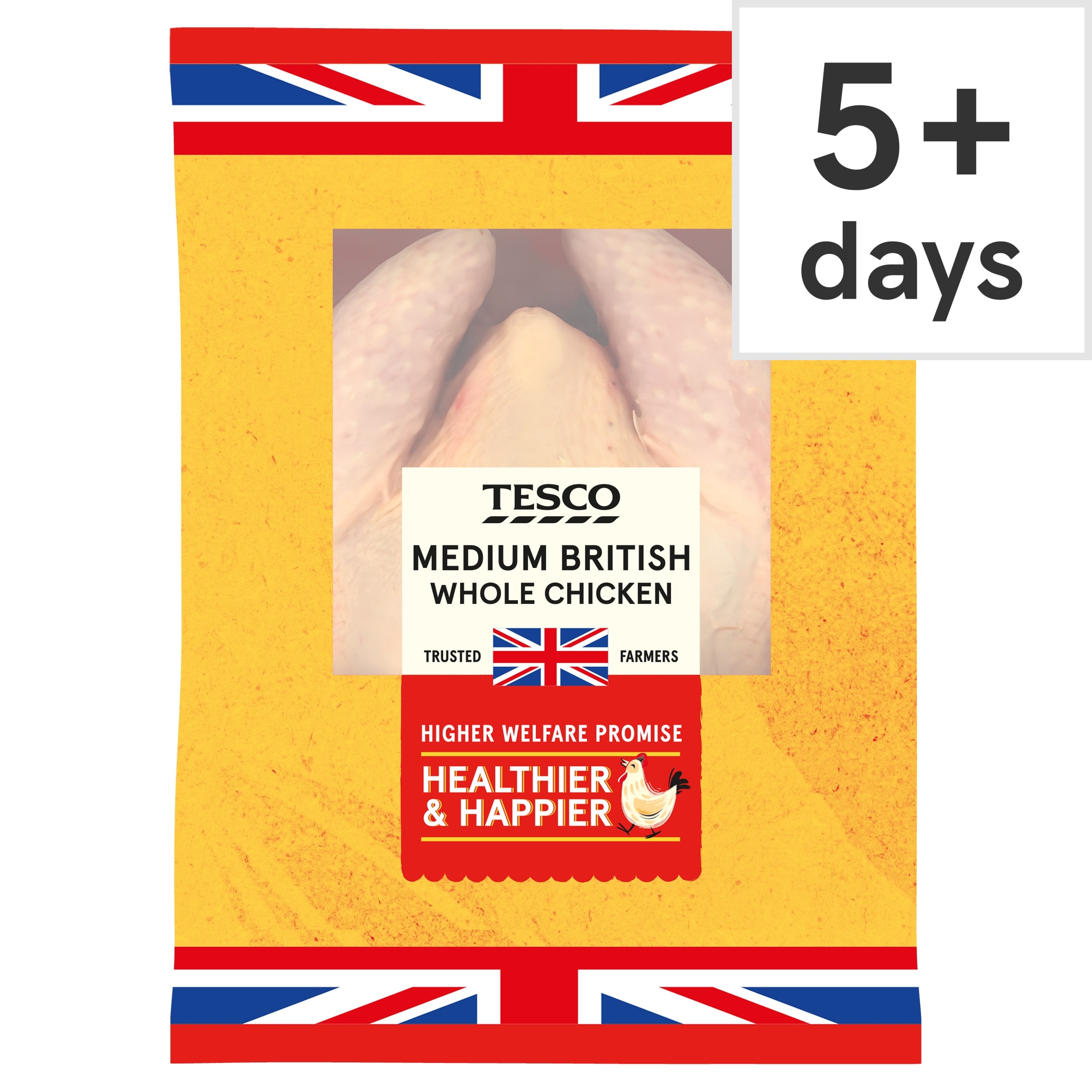 Tesco Medium Whole Chicken 1.3-1.7kg