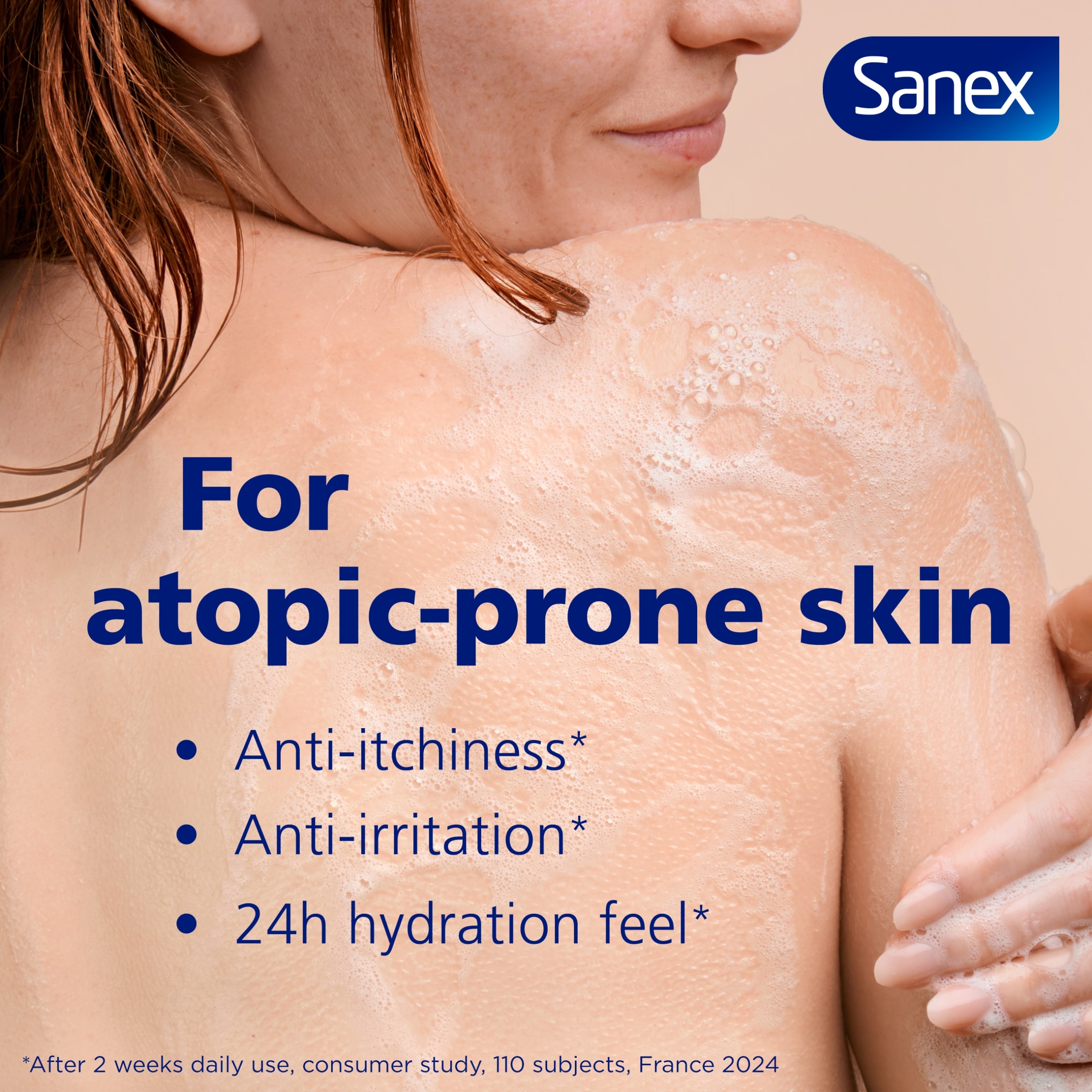 Sanex Expert Skin Health+ Skin Therapy Anti Irritation Shower Gel Body Wash 450ml thumbnail 2