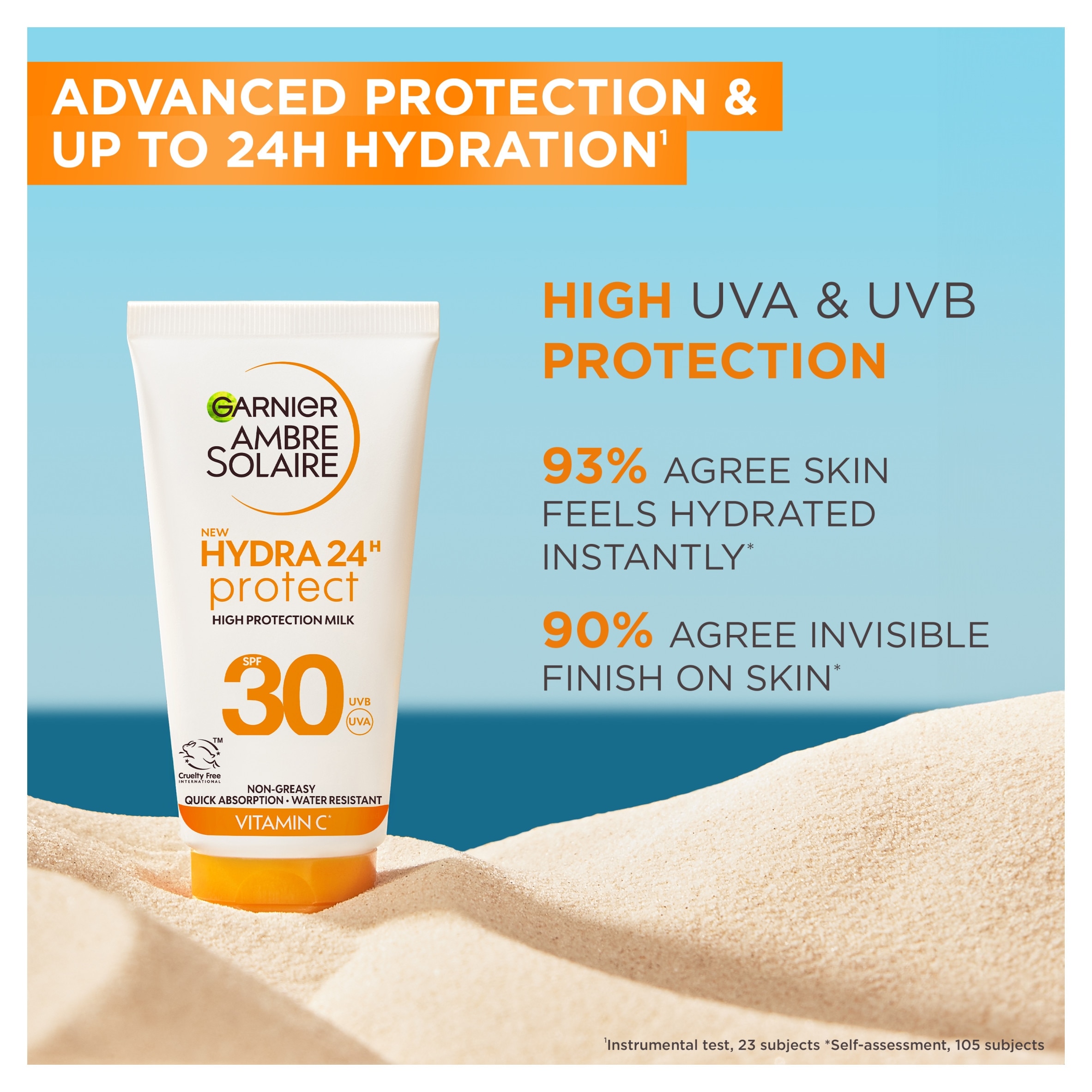 Garnier Ambre Solaire Hydra 24H Protect SPF30 50ml thumbnail 2
